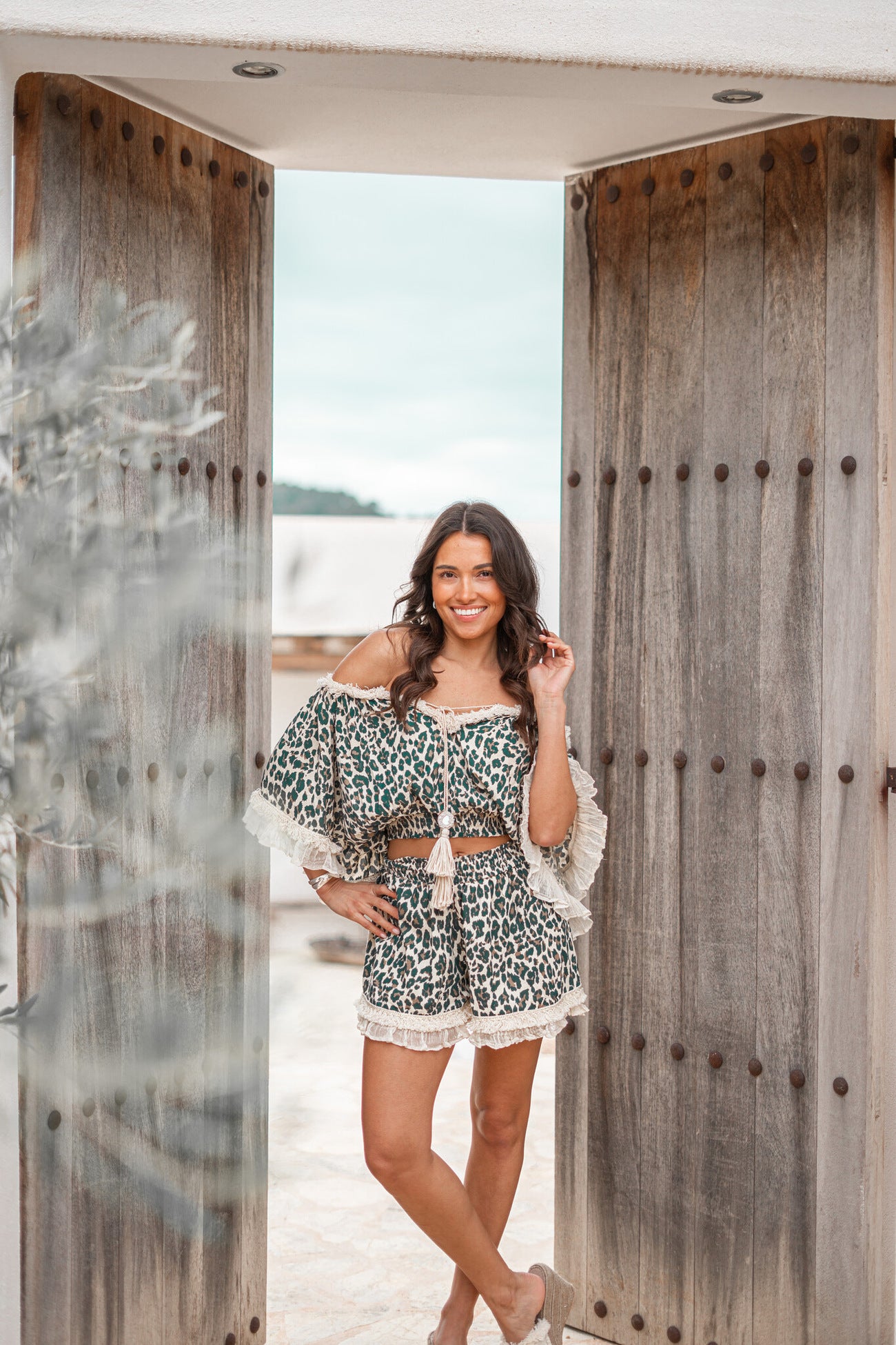 Bohemian top in black van ibzmode, Brands of Ibiza