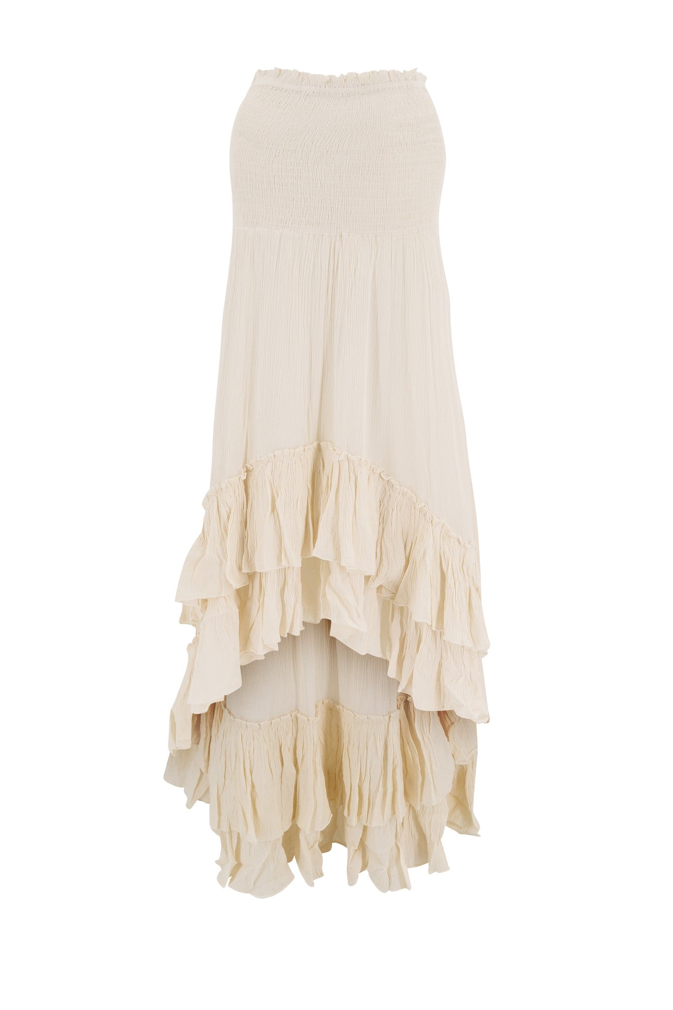 Bohemian jurk in beige van ibzmode, Brands of Ibiza