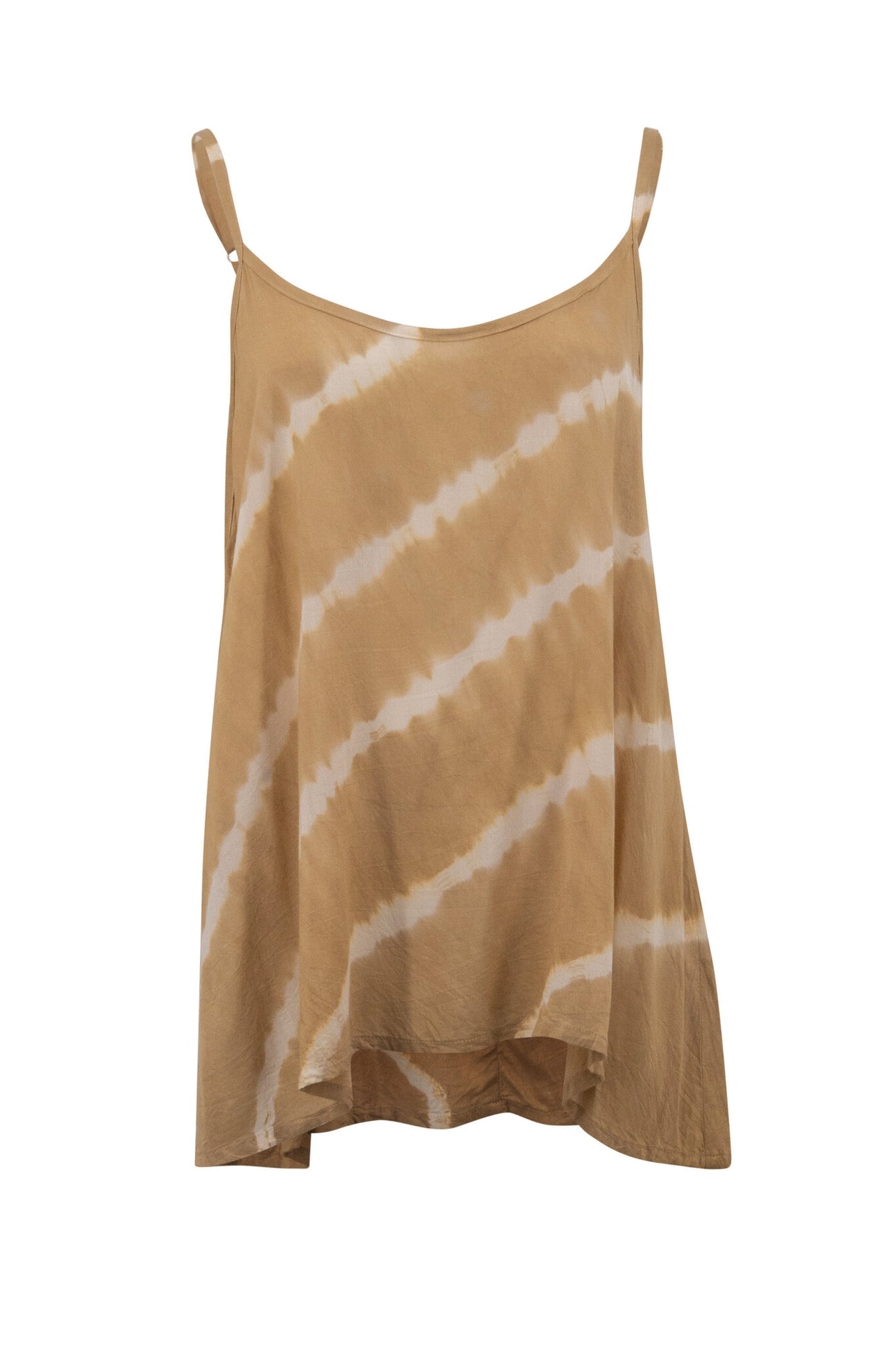 Bohemian top in tie dye sand/ beige van ibzmode, Brands of Ibiza