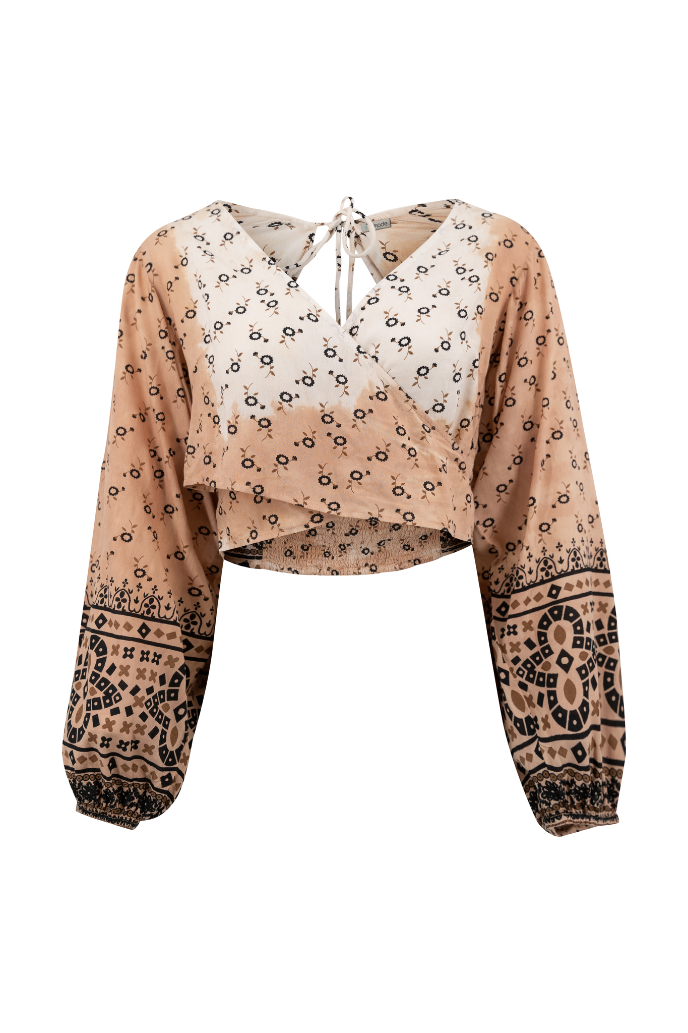 Bohemian top in peach van ibzmode, Brands of Ibiza