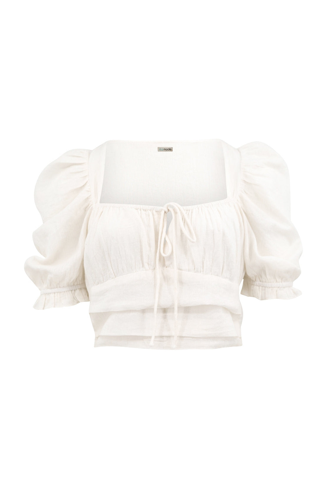 Bohemian top in ivory van ibzmode, Brands of Ibiza