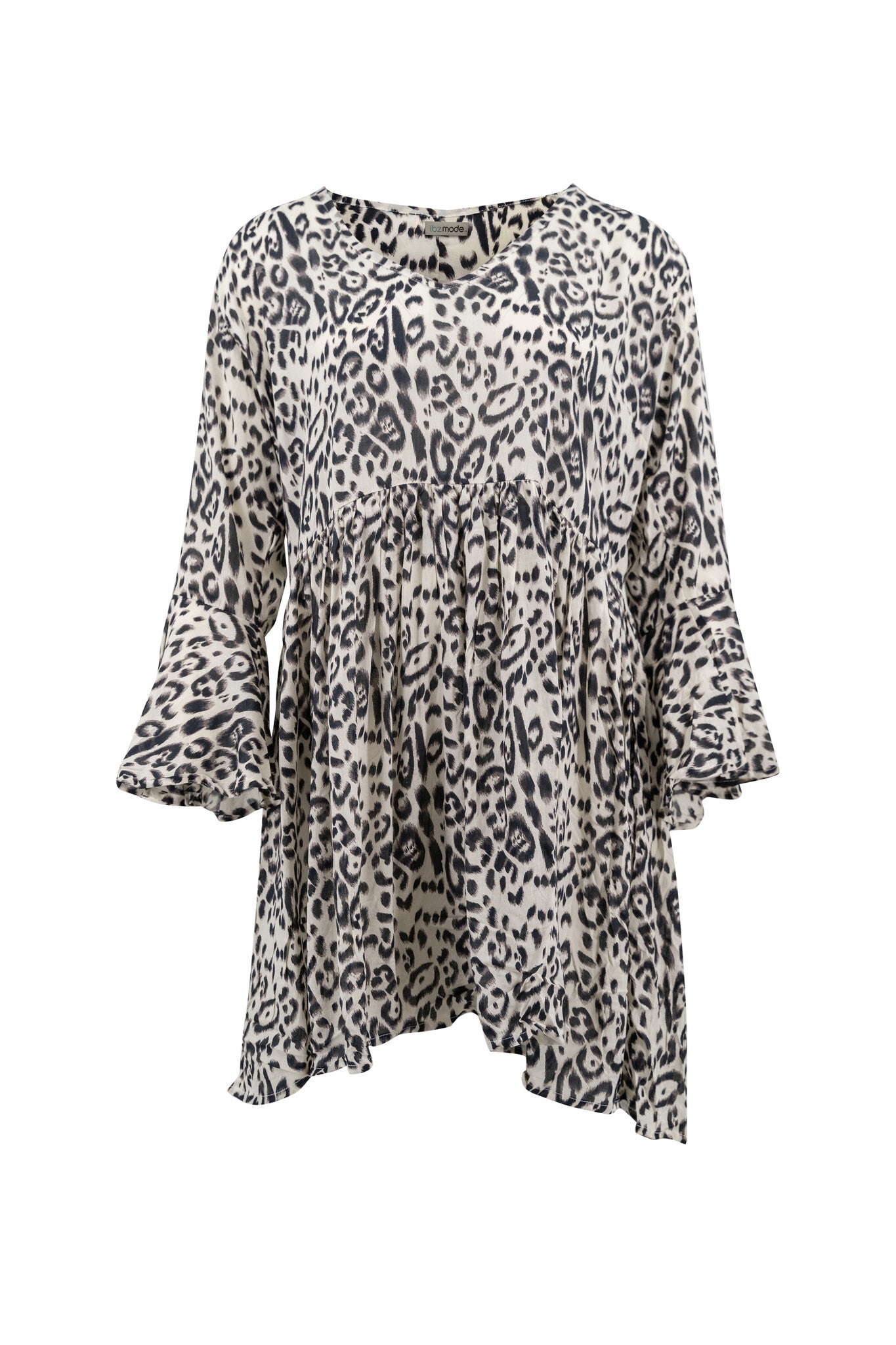 Bohemian-Kleid im Leopardenmuster von ibzmode, Brands of Ibiza