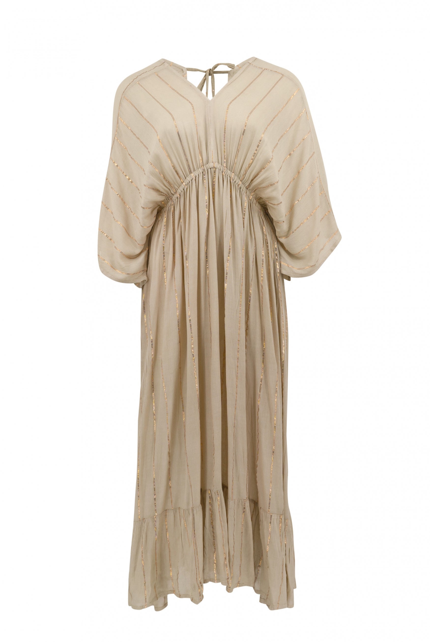 Bohemian dress in sand from ibzmode, Brands of Ibiza