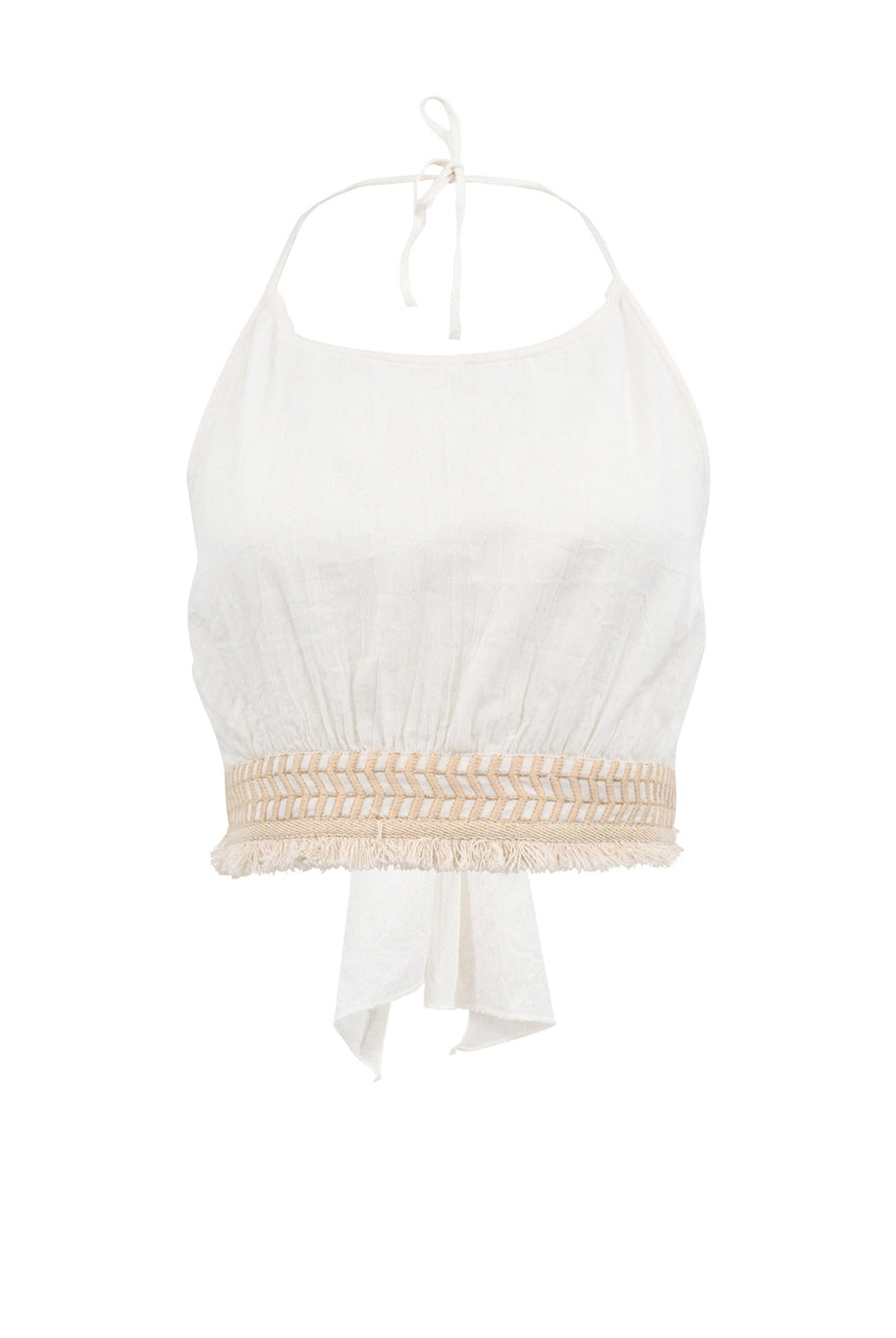 Bohemian top in ivory from ibzmode, Brands of Ibiza