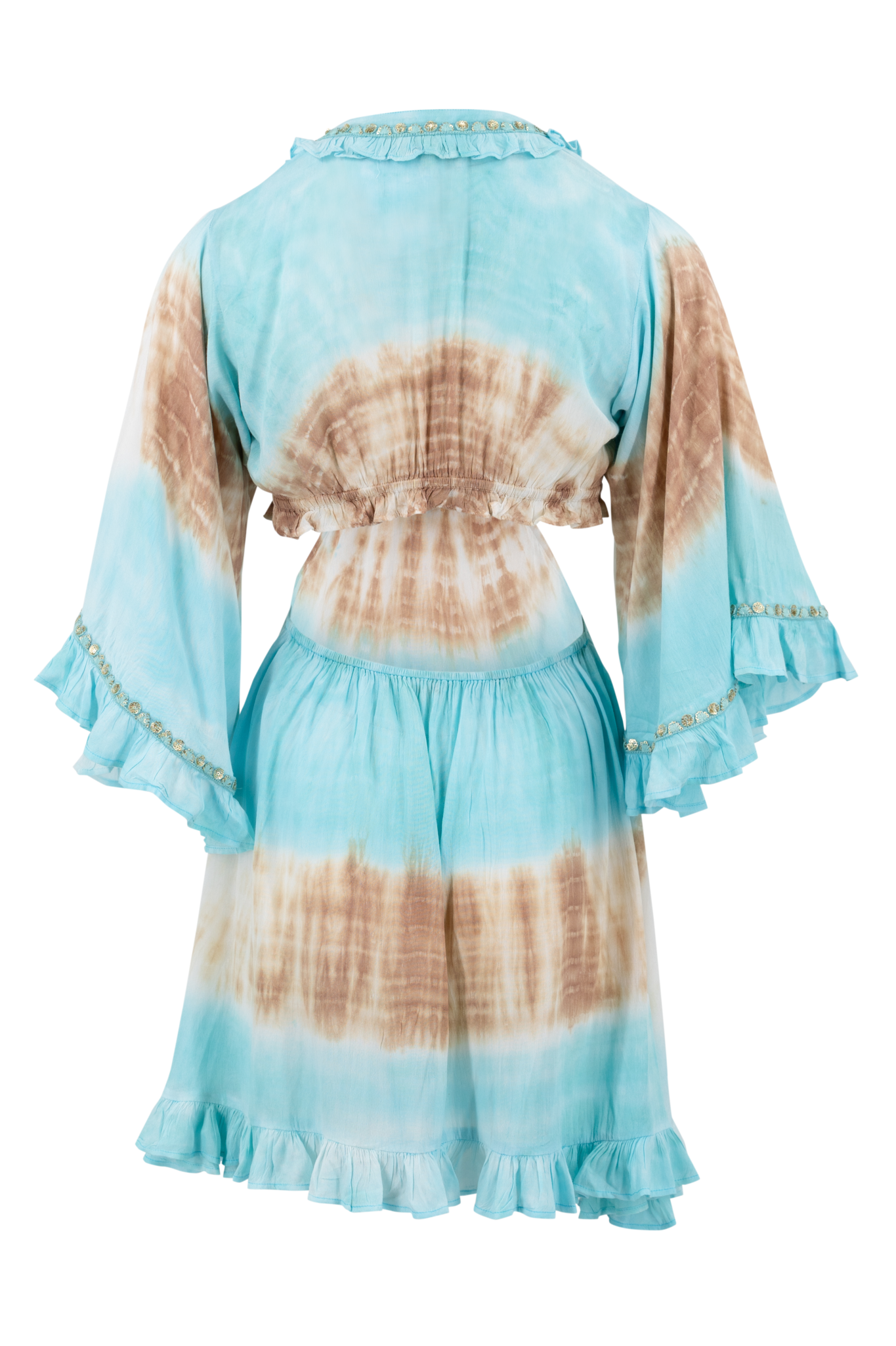 Bohemian jurk in aqua van ibzmode, Brands of Ibiza