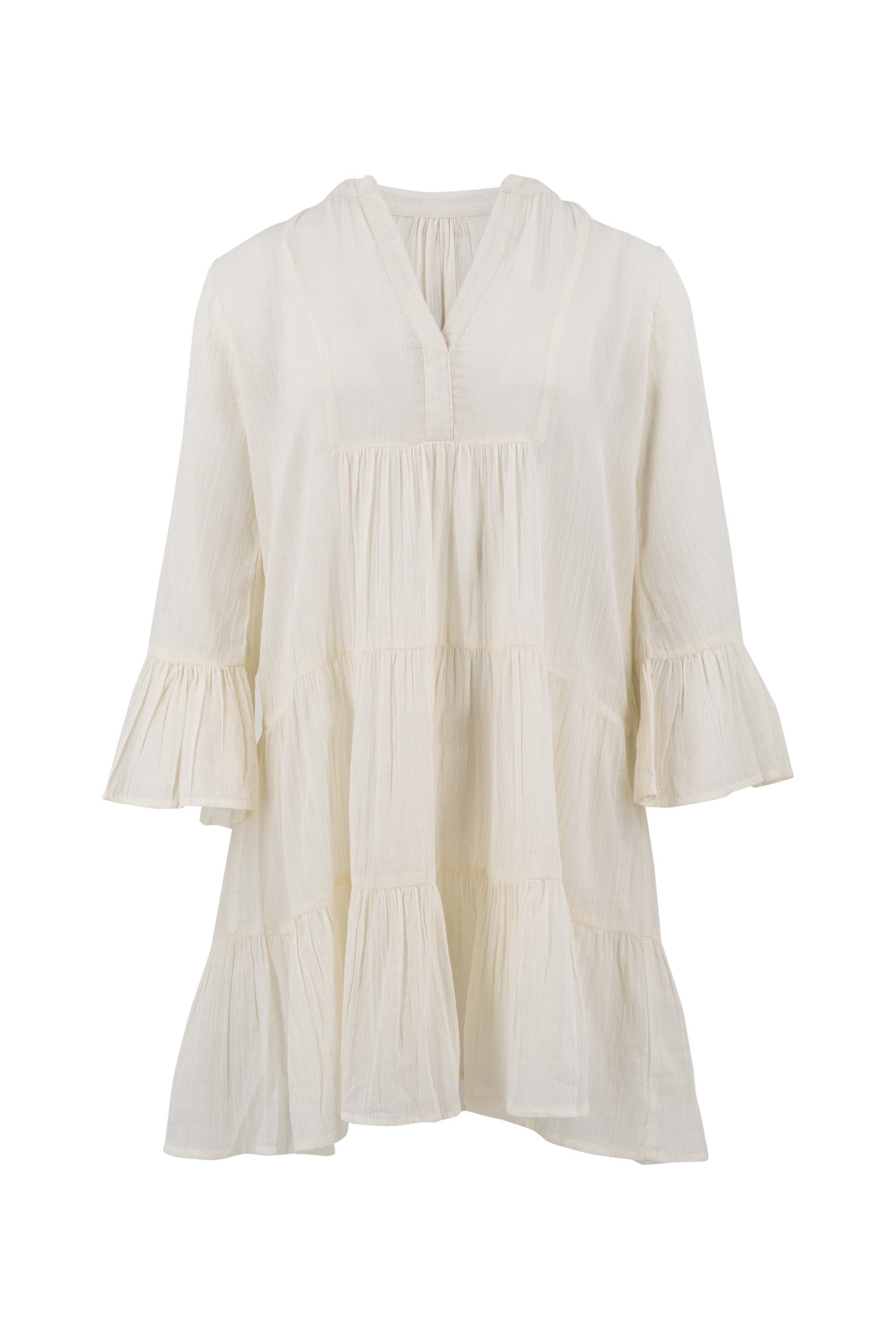 Bohemian dress in ivory from ibzmode, Brands of Ibiza