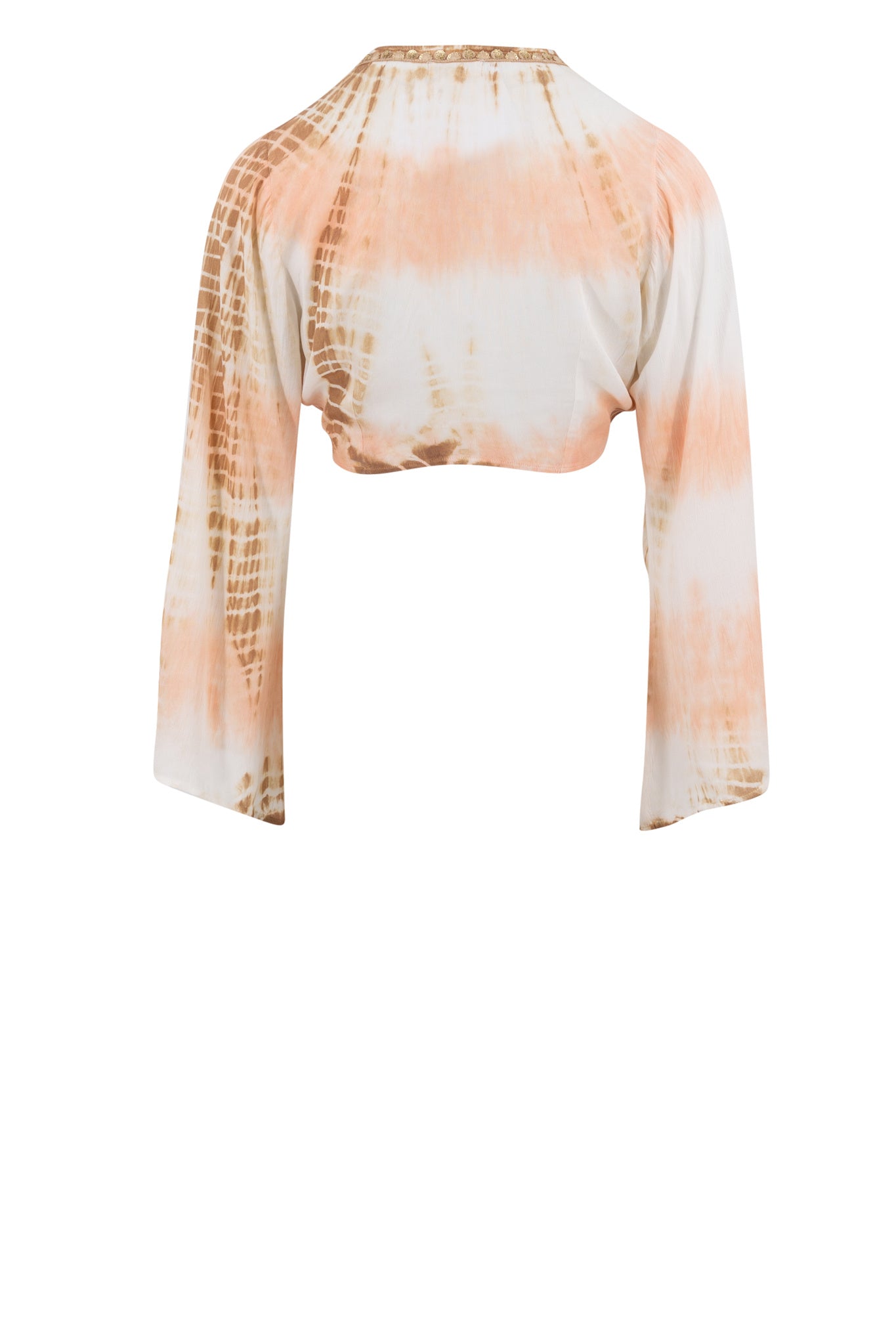 Bohemian top in peach van ibzmode, Brands of Ibiza