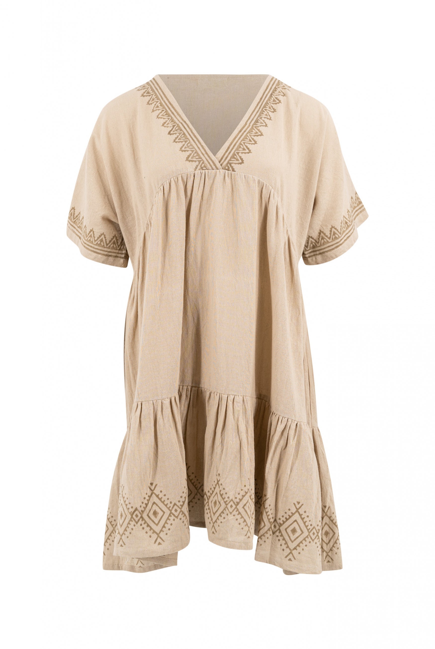 Bohemian dress in sand from ibzmode, Brands of Ibiza
