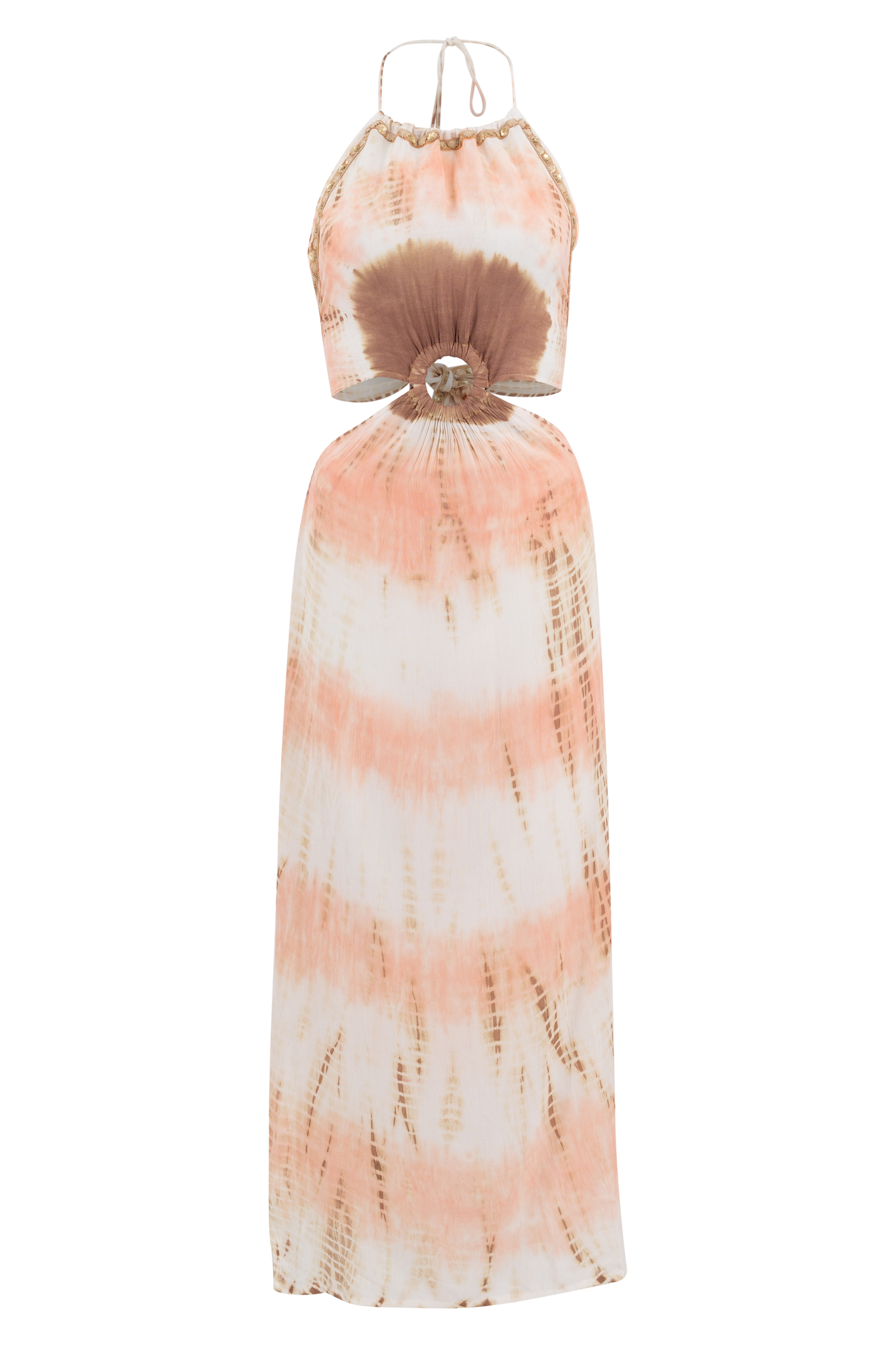 Bohemian jurk in peach van ibzmode, Brands of Ibiza