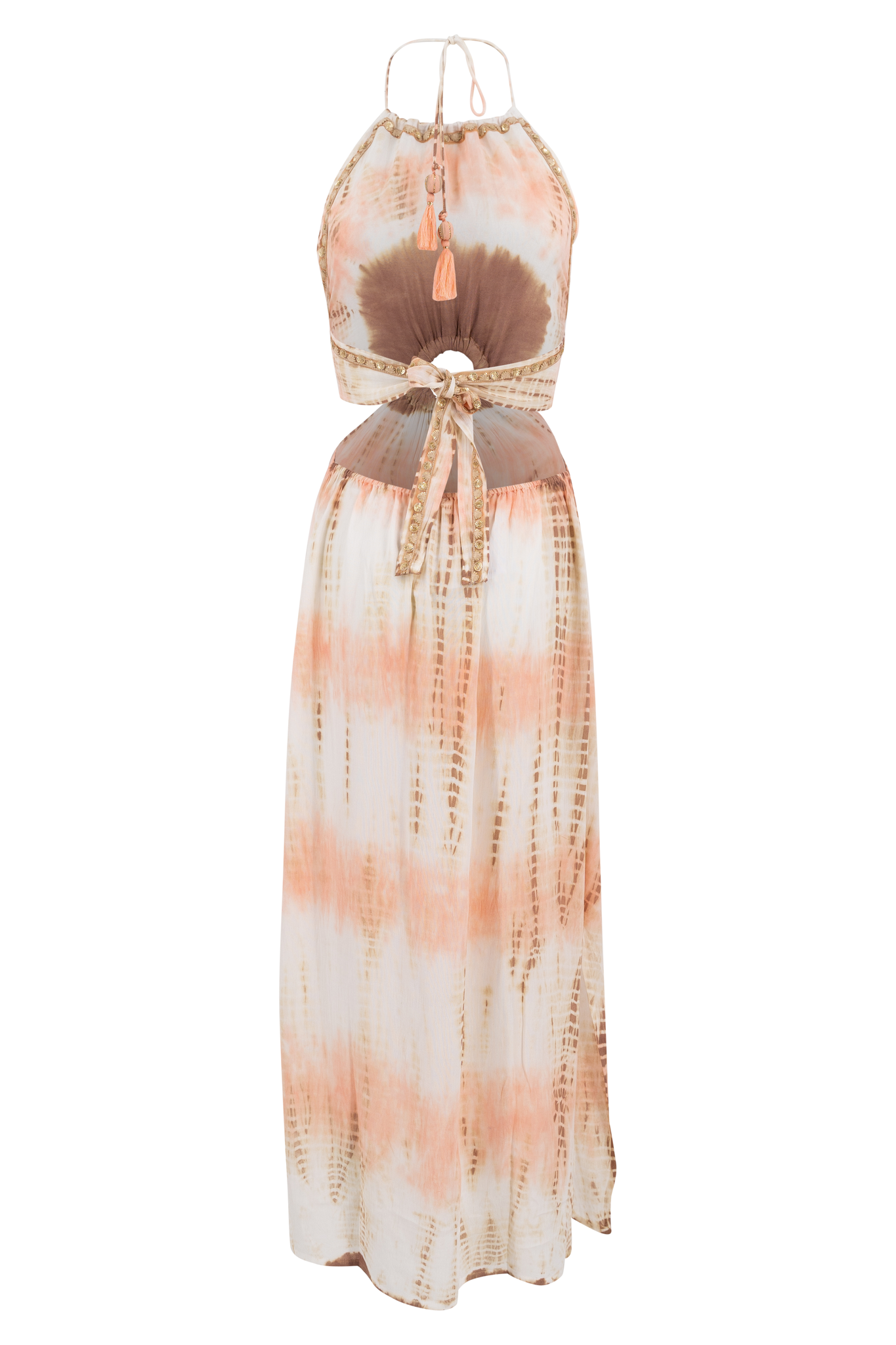 Bohemian jurk in peach van ibzmode, Brands of Ibiza