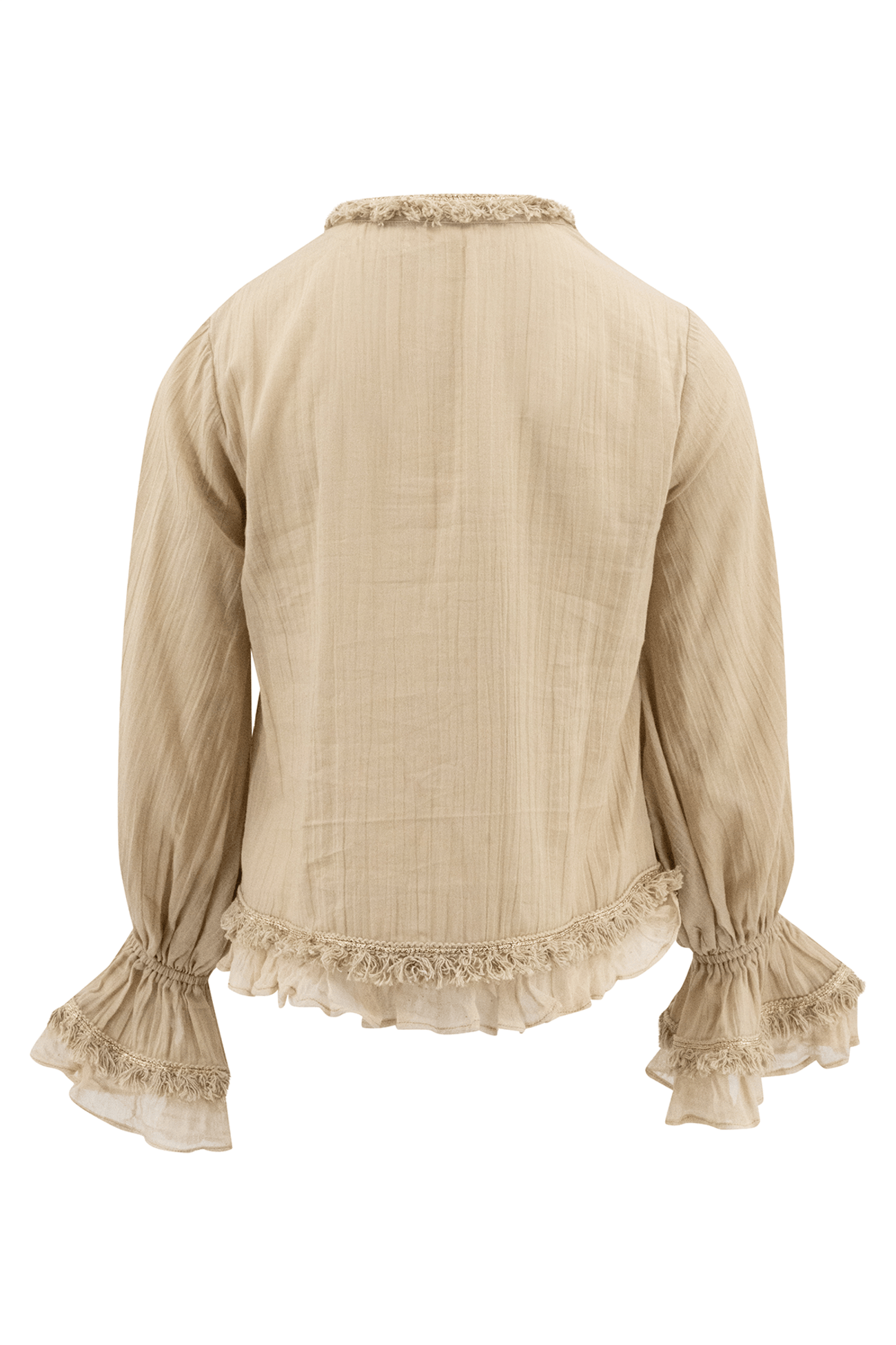 Bohemian blouse in sand van ibzmode, Brands of Ibiza