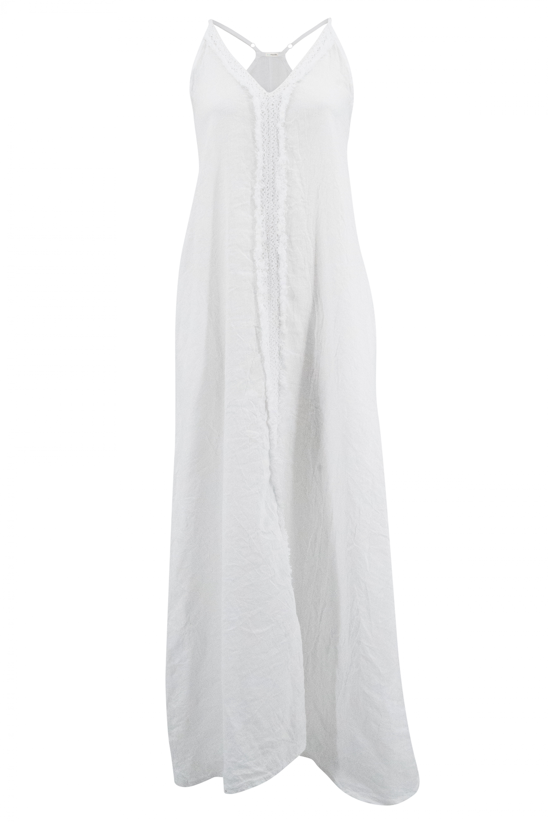 Bohemian jurk in white van ibzmode, Brands of Ibiza