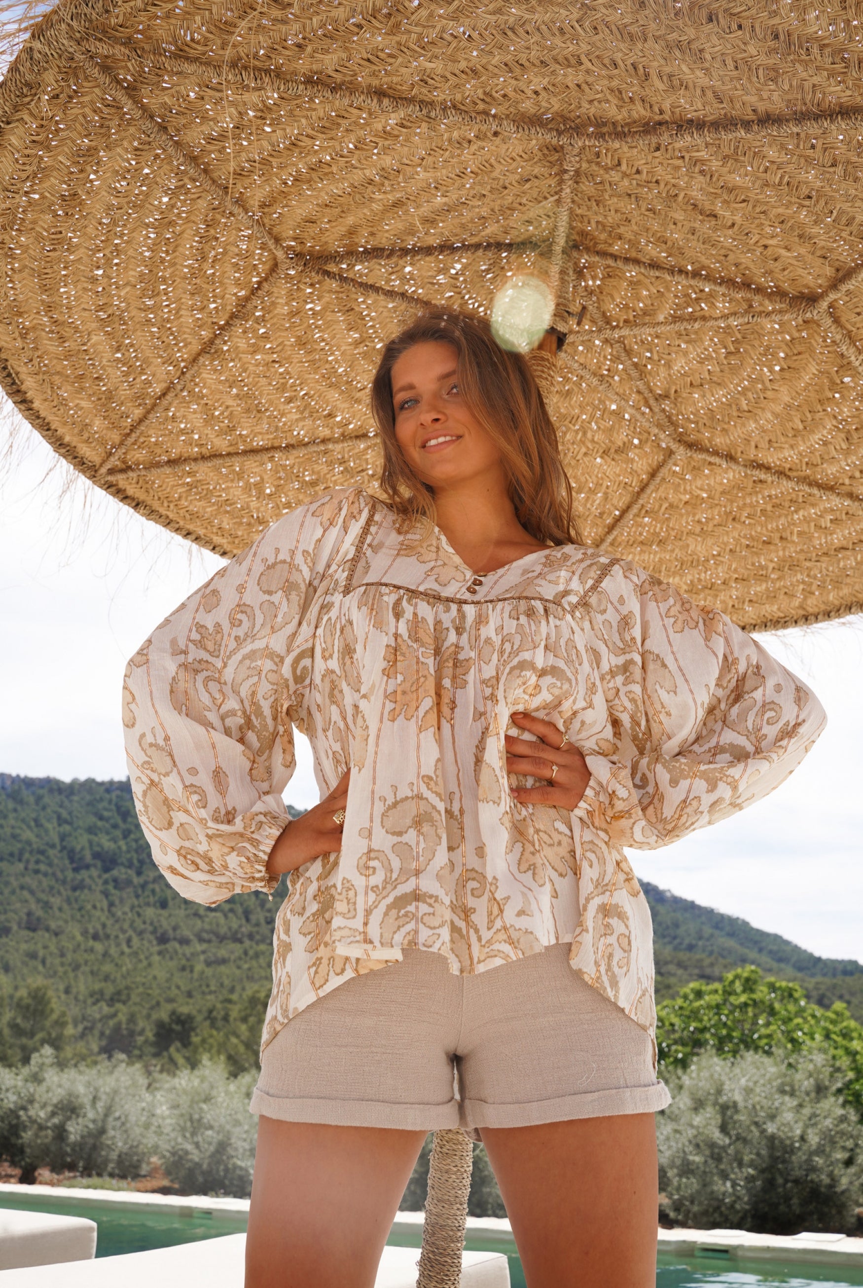 Bohemian skirt in ivory from ibzmode, Brands of Ibiza
