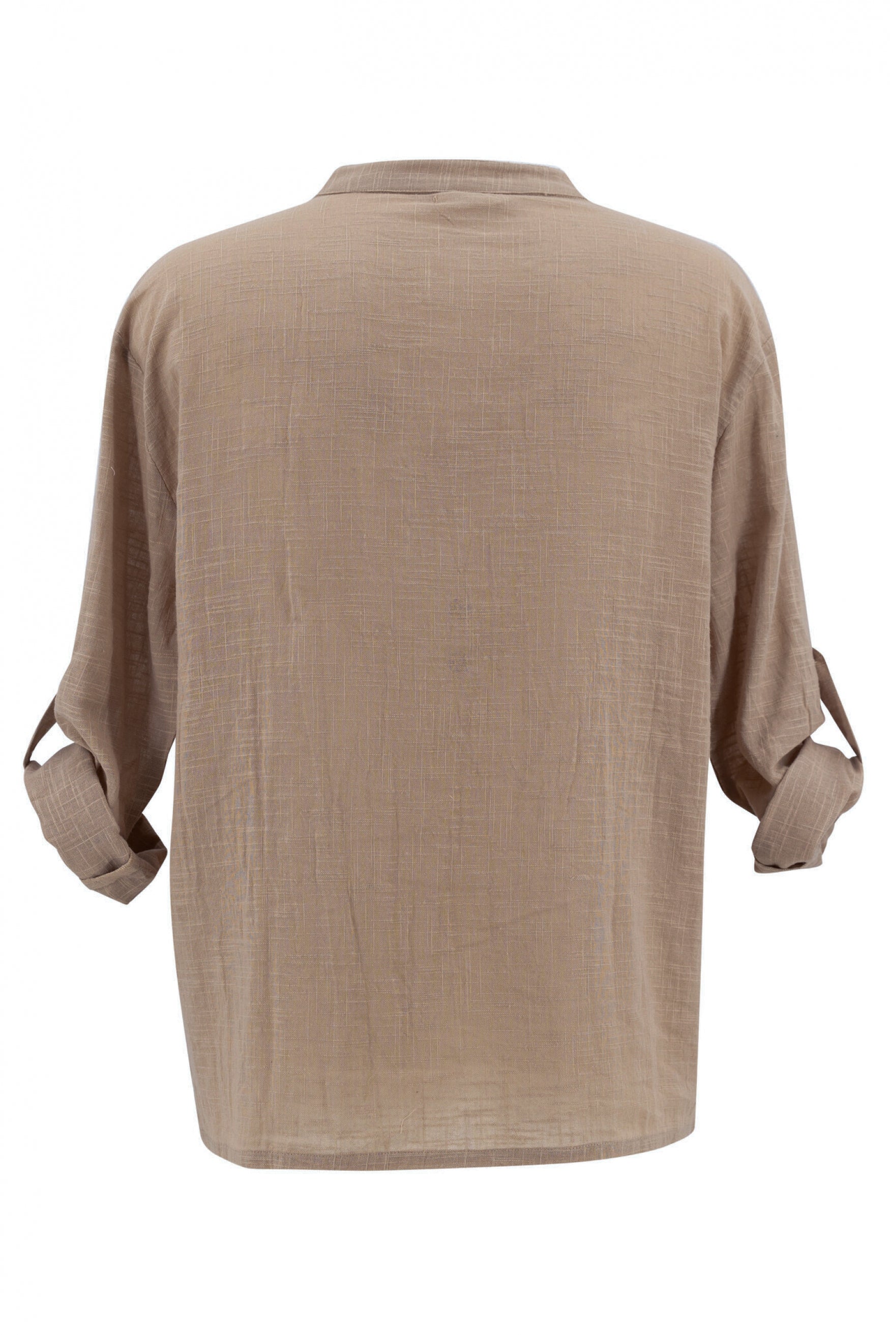 Taupe Bohemian blouse by ibzmode, Brands of Ibiza
