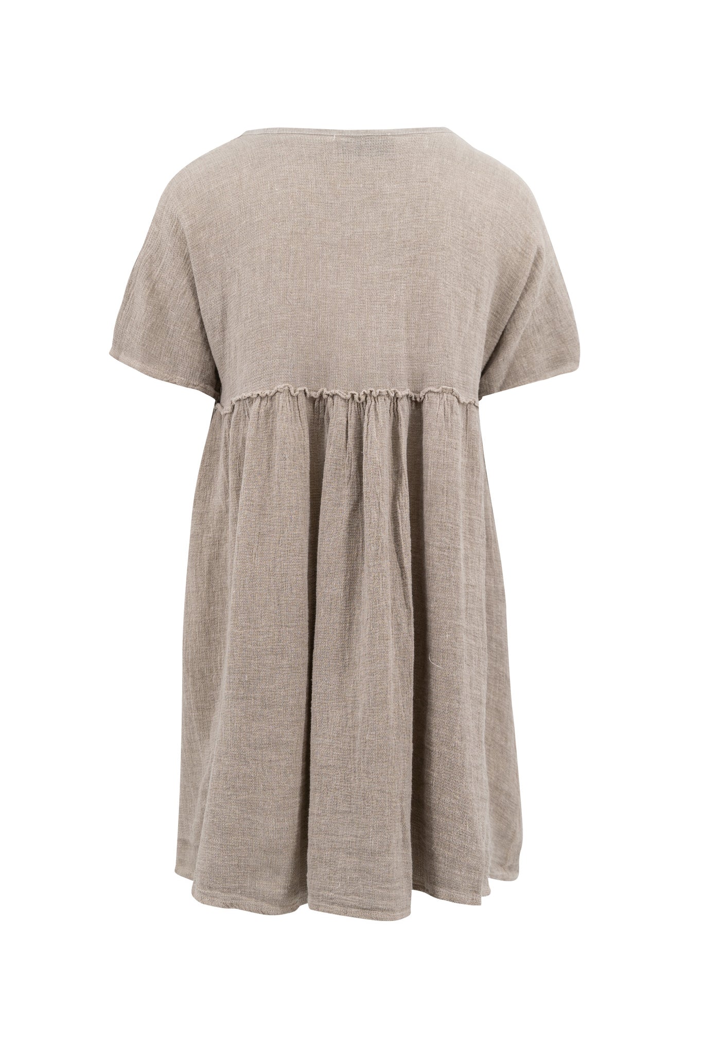 Bohemian jurk in taupe van ibzmode, Brands of Ibiza