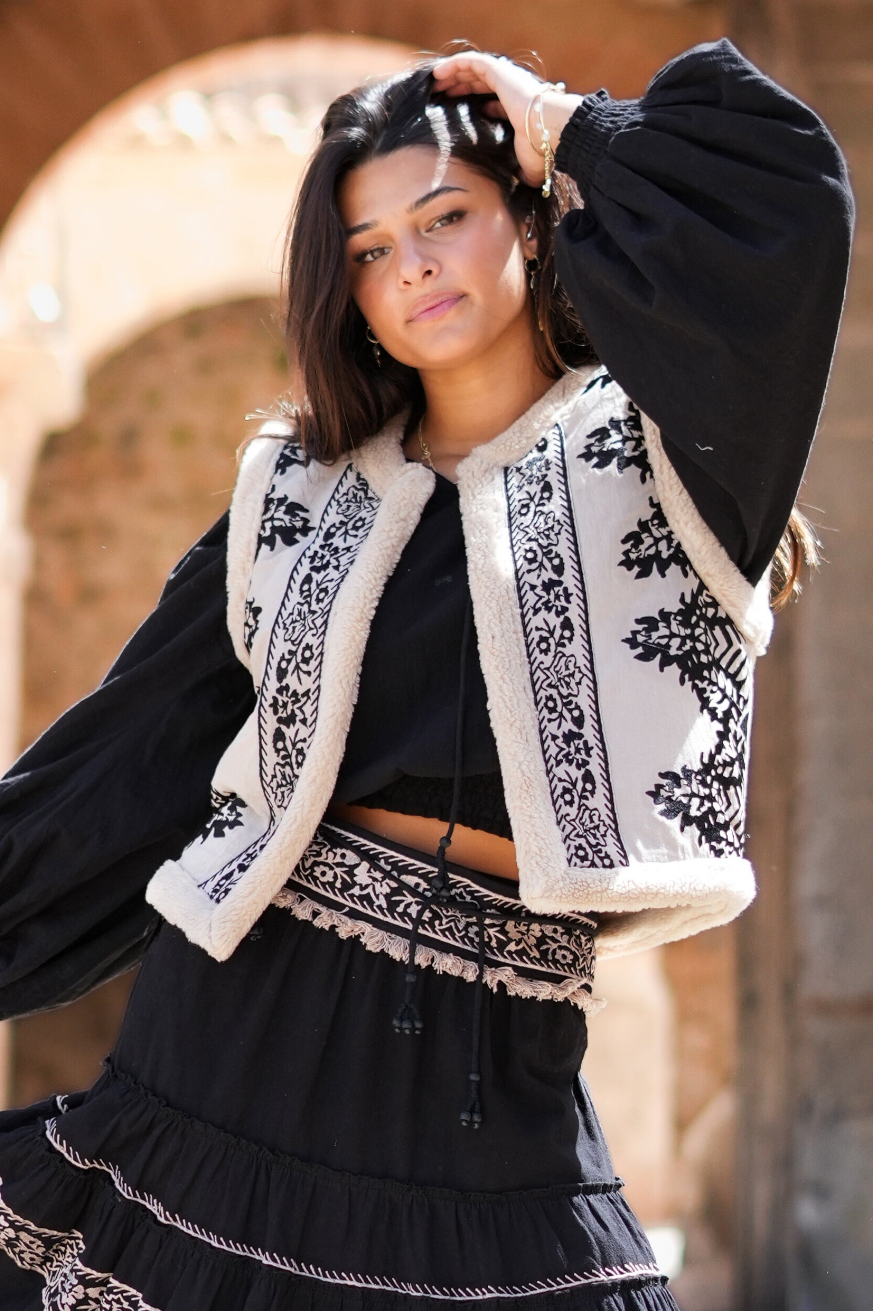 Bohemian item in light taupe van ibzmode, Brands of Ibiza
