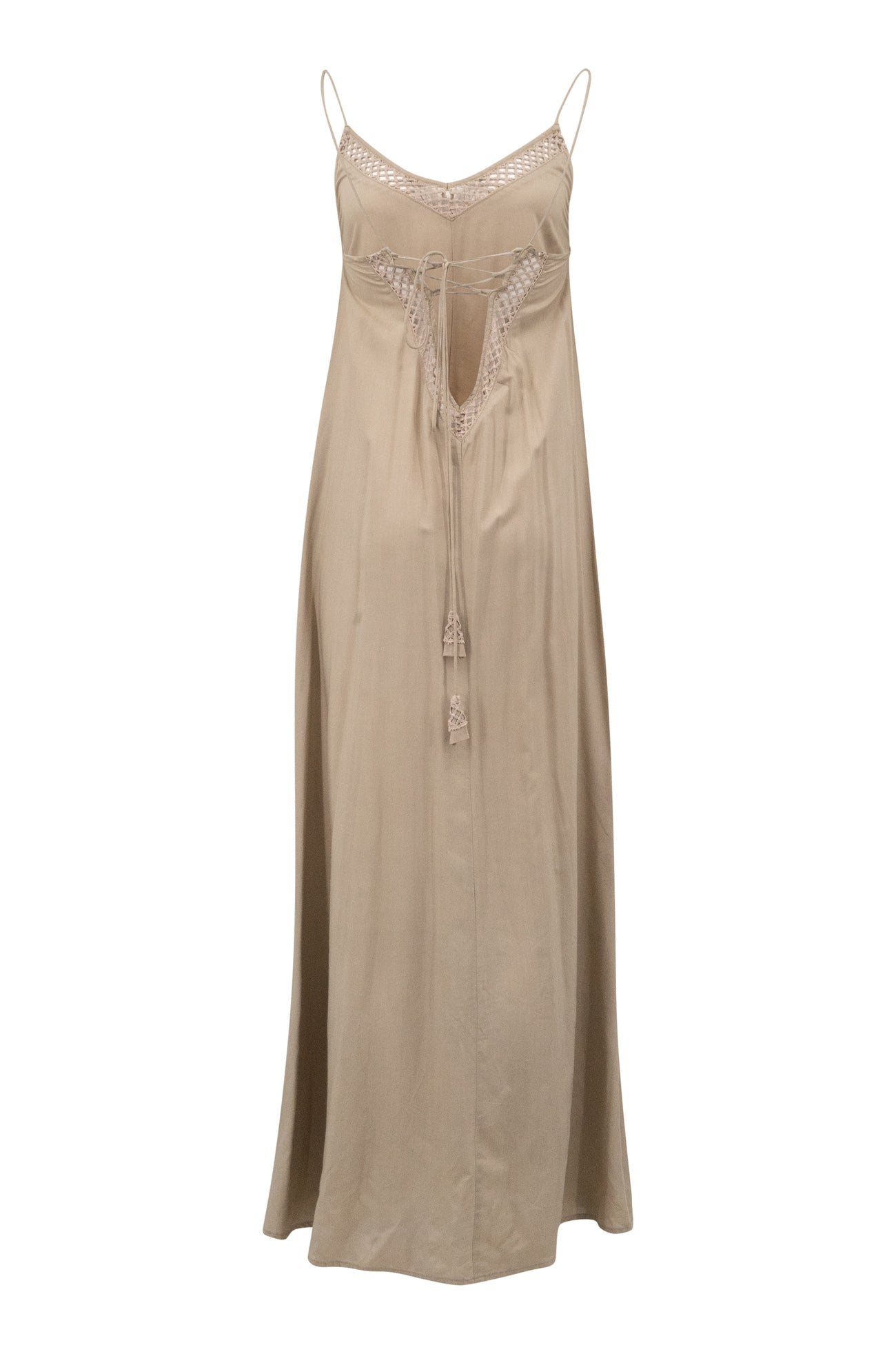 Vestido bohemio en color topo de ibzmode, Brands of Ibiza
