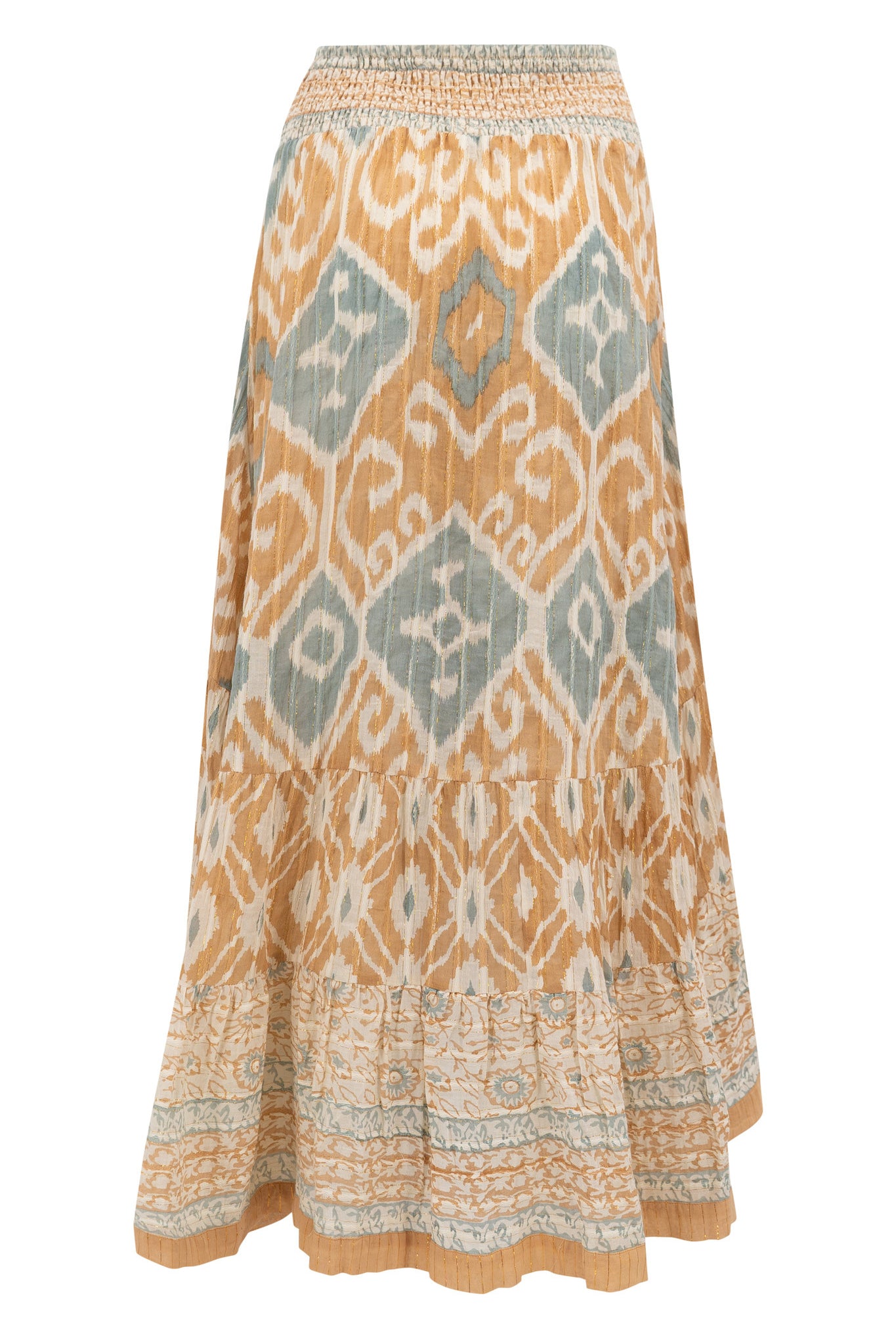 Falda bohemia en camel de ibzmode, Marcas de Ibiza