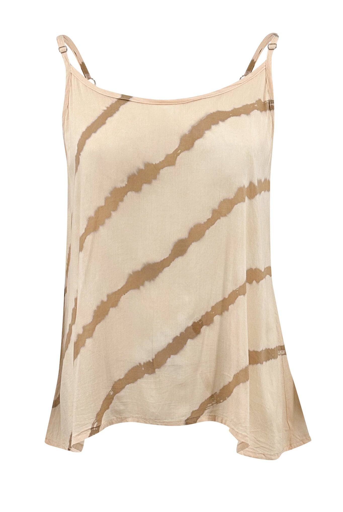 Bohemian top in tie dye powder/sand van ibzmode, Brands of Ibiza