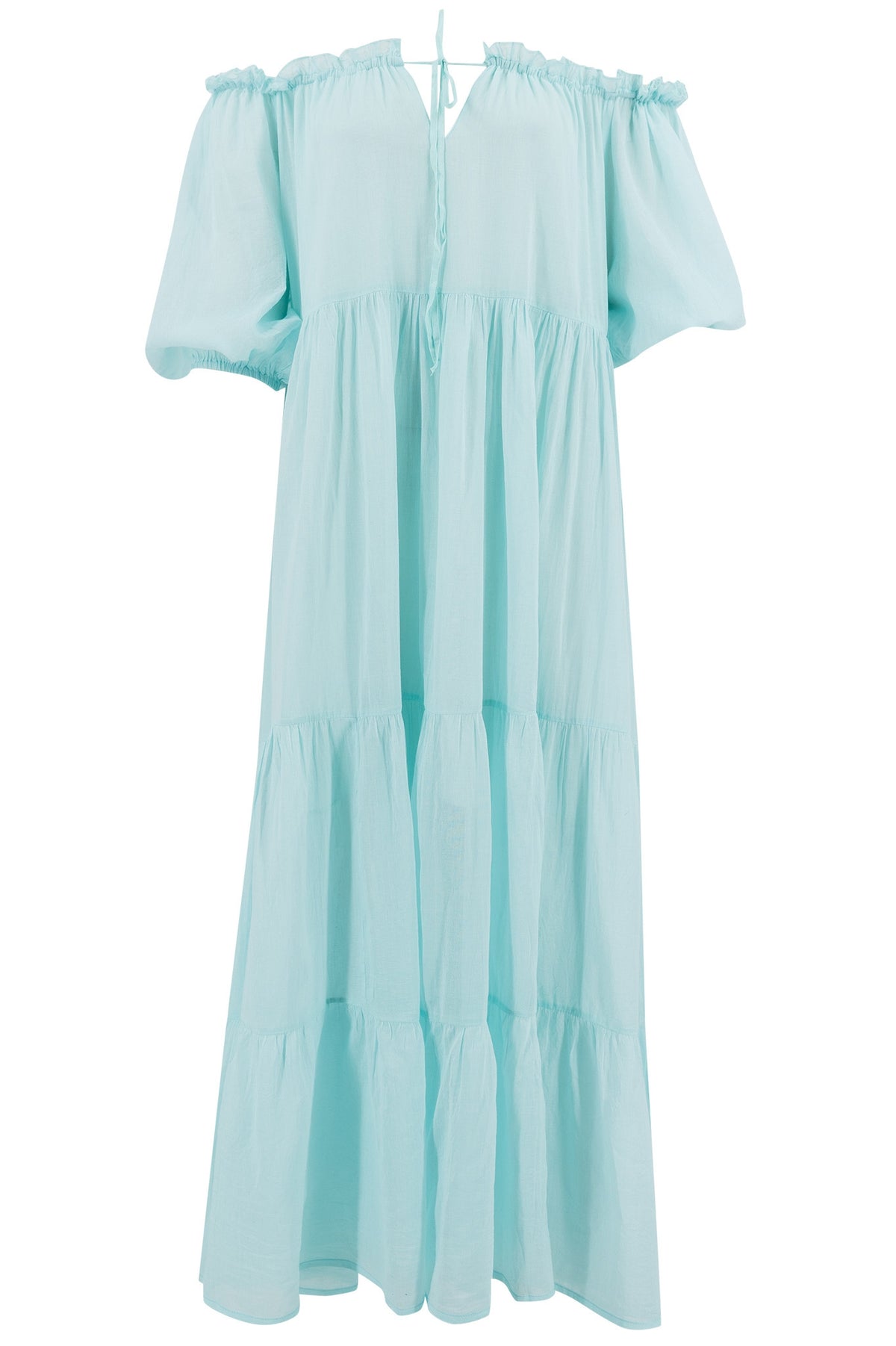 Bohemian jurk in aqua van ibzmode, Brands of Ibiza