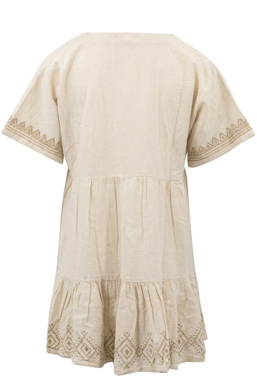 Bohemian dress in ivory from ibzmode, Brands of Ibiza