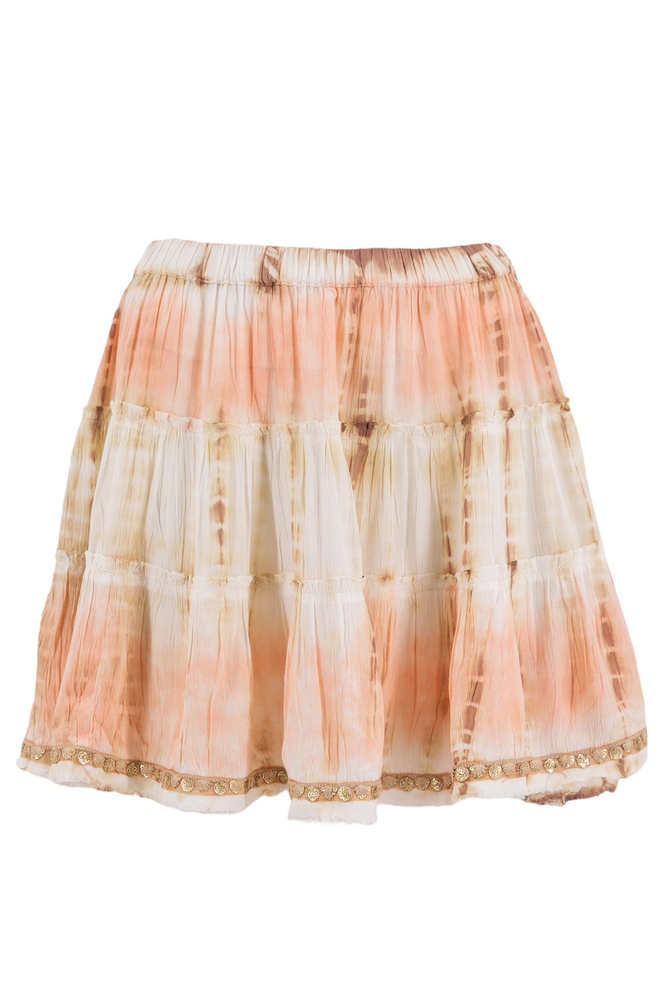 Bohemian rok in peach van ibzmode, Brands of Ibiza