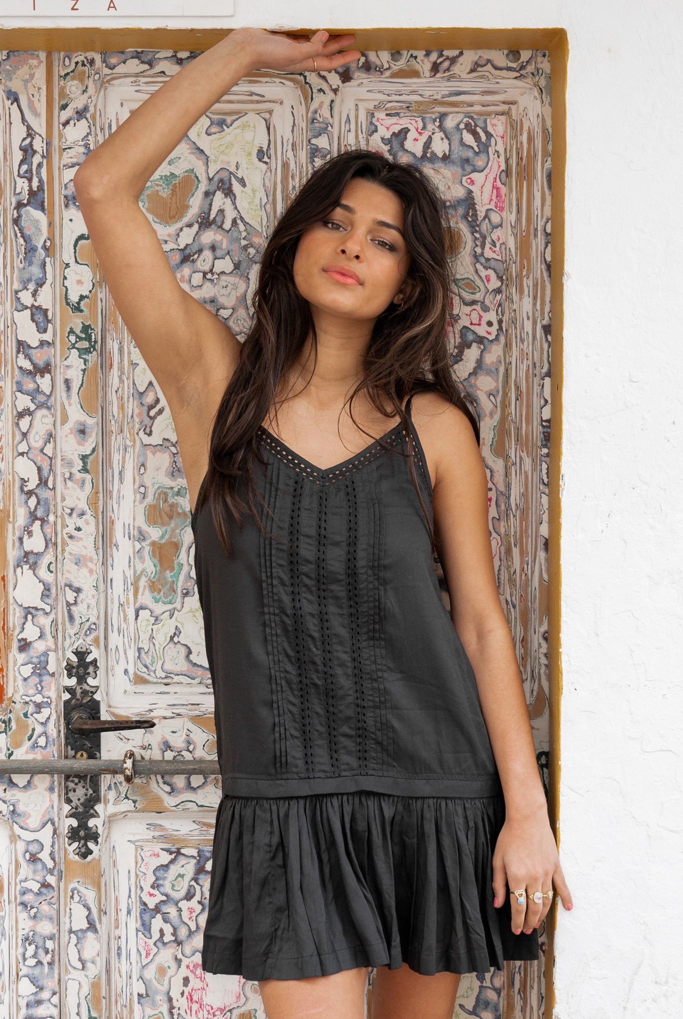 Bohemian jurk in black van ibzmode, Brands of Ibiza