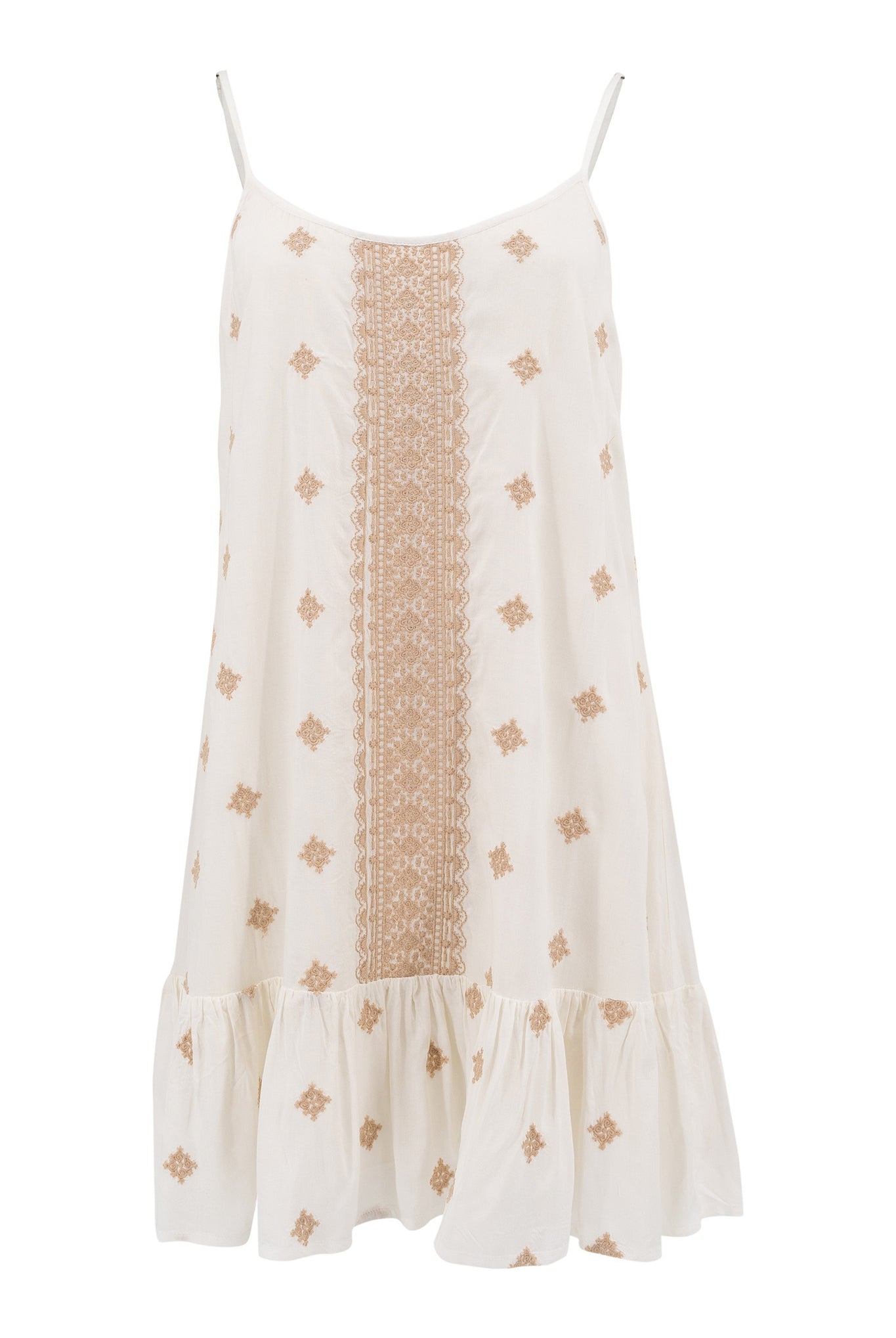 Vestido bohemio en marfil de ibzmode, Marcas de Ibiza