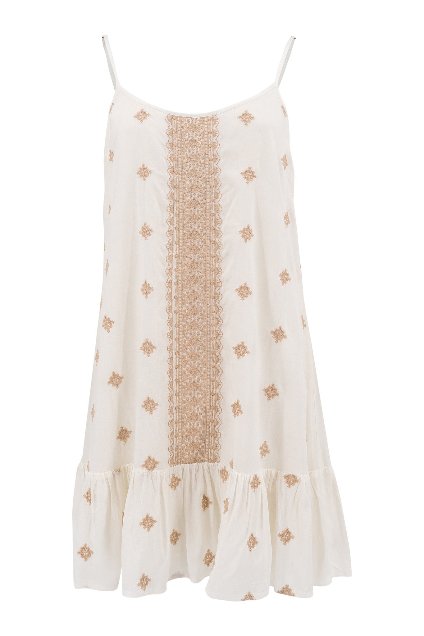 Bohemian jurk in ivory van ibzmode, Brands of Ibiza