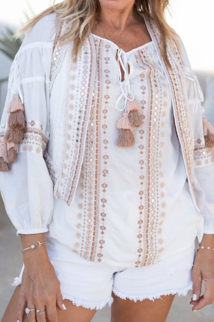 Bohemian item in white van ibzmode, Brands of Ibiza