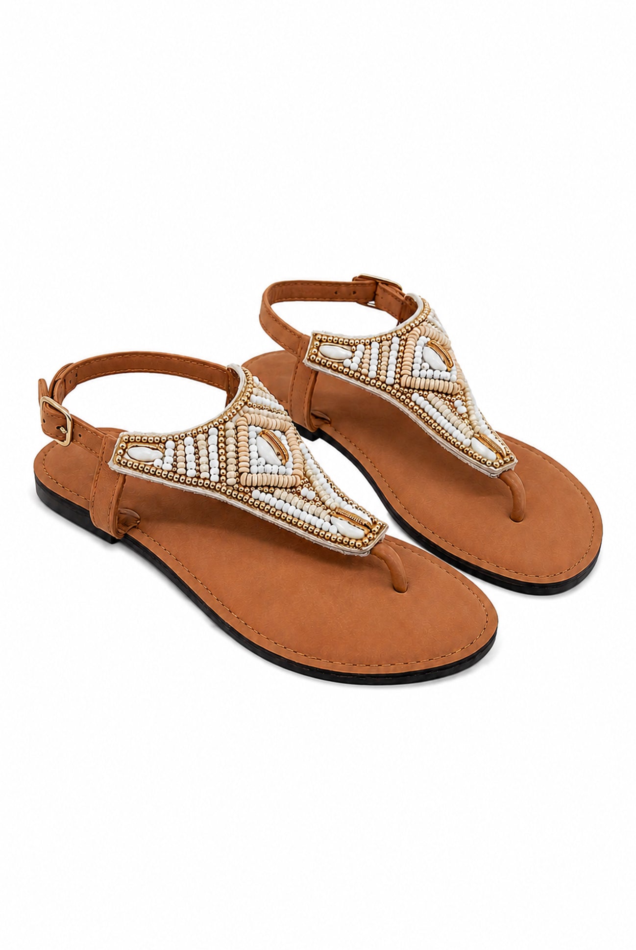 Ibzmode Slipper Ayra White bohemian summer slipper