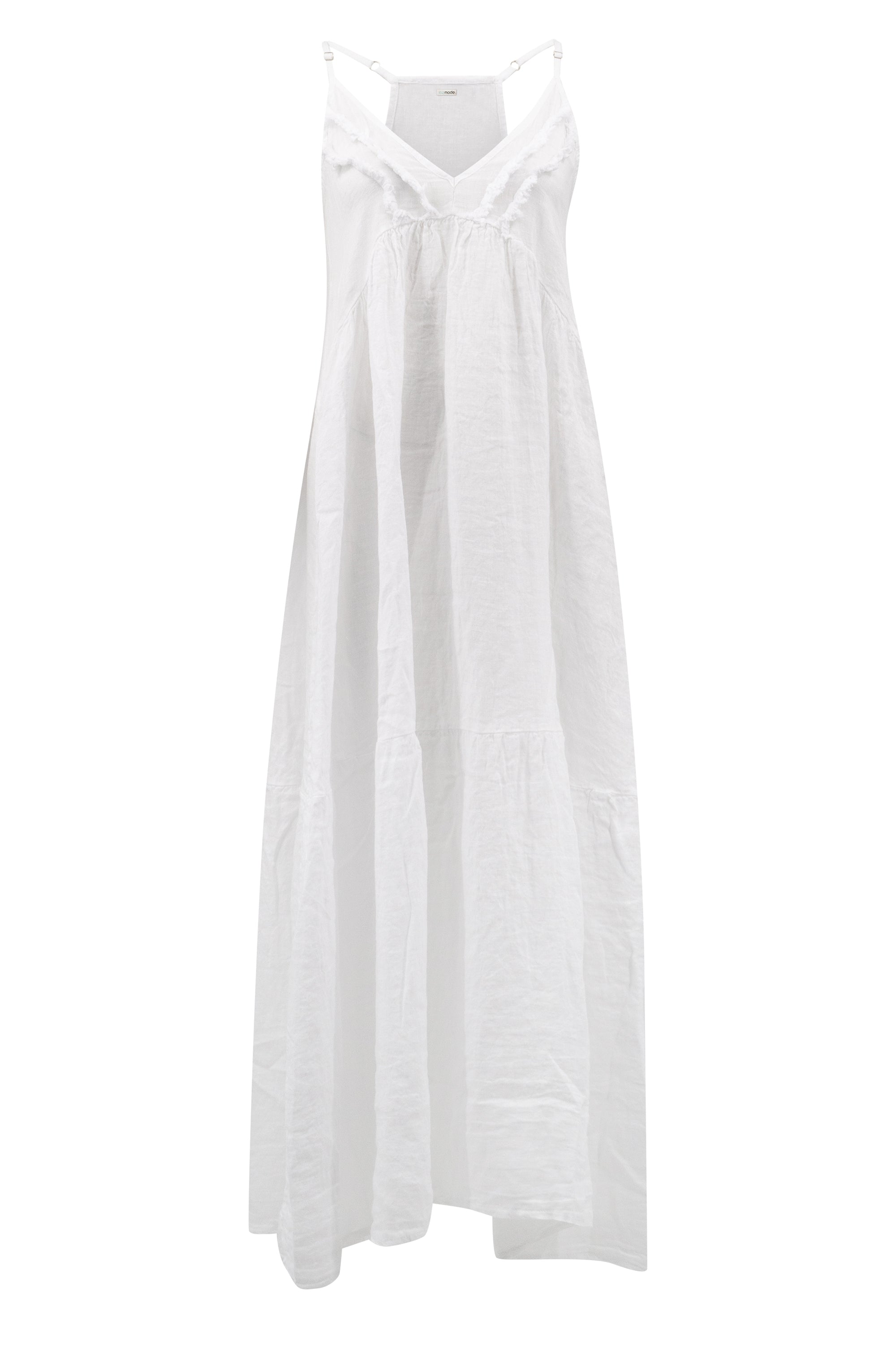 Bohemian jurk in white van ibzmode, Brands of Ibiza