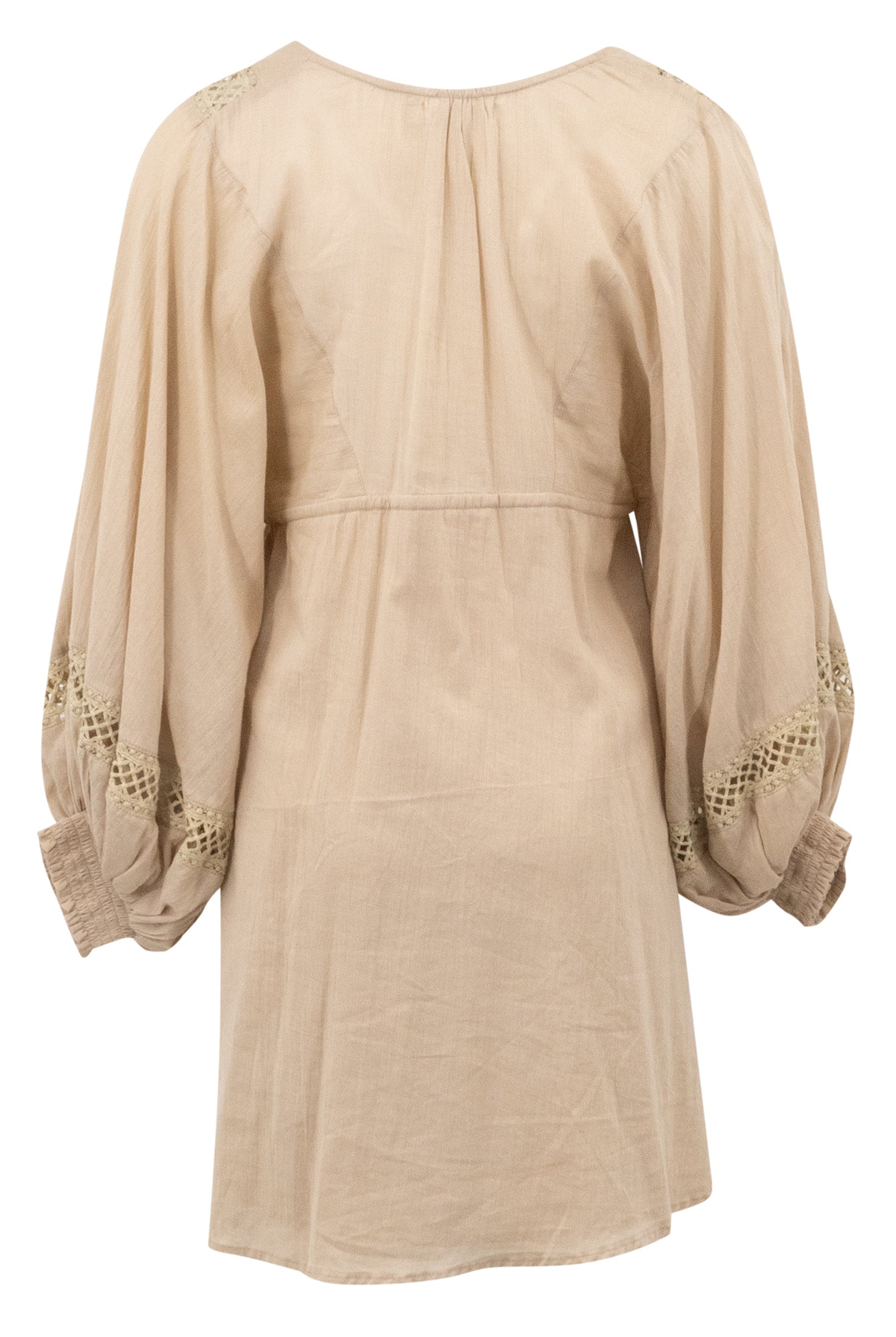Bohemian dress in sand from ibzmode, Brands of Ibiza