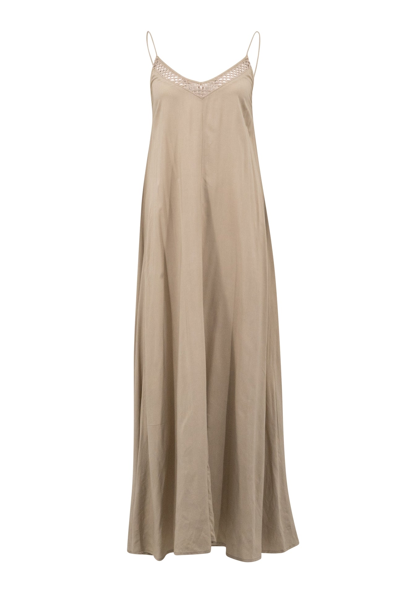Vestido bohemio en color topo de ibzmode, Brands of Ibiza