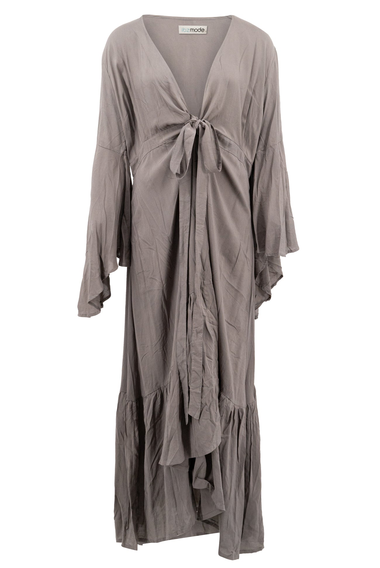 Bohemian jurk in taupe van ibzmode, Brands of Ibiza