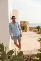 Isla Ibiza men shirt Juan sky blue relaxed fit