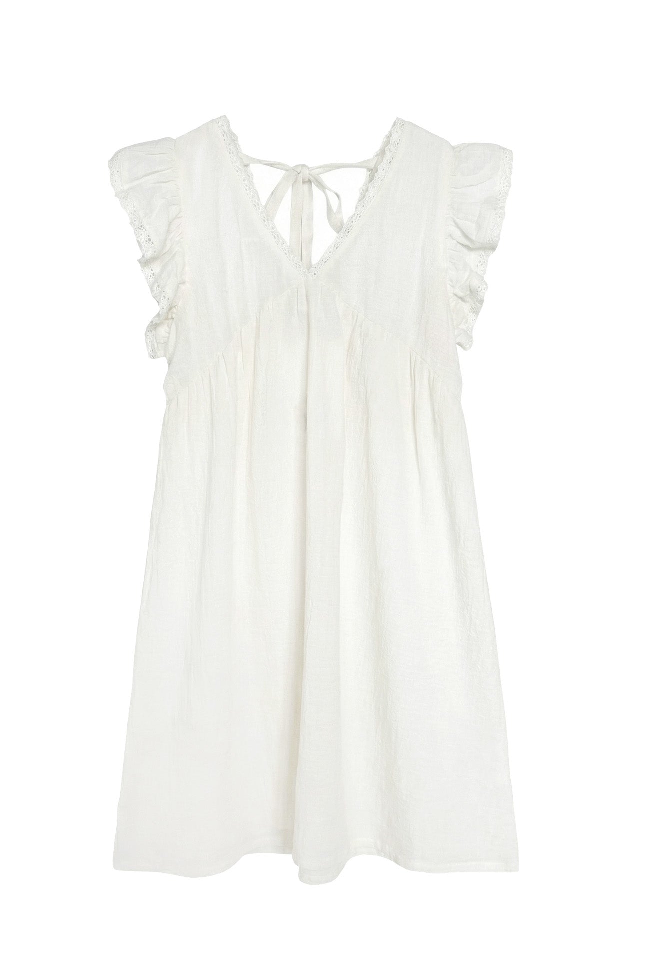 Ibzmode Kids Dress Luni Ivory bohemian girls dress