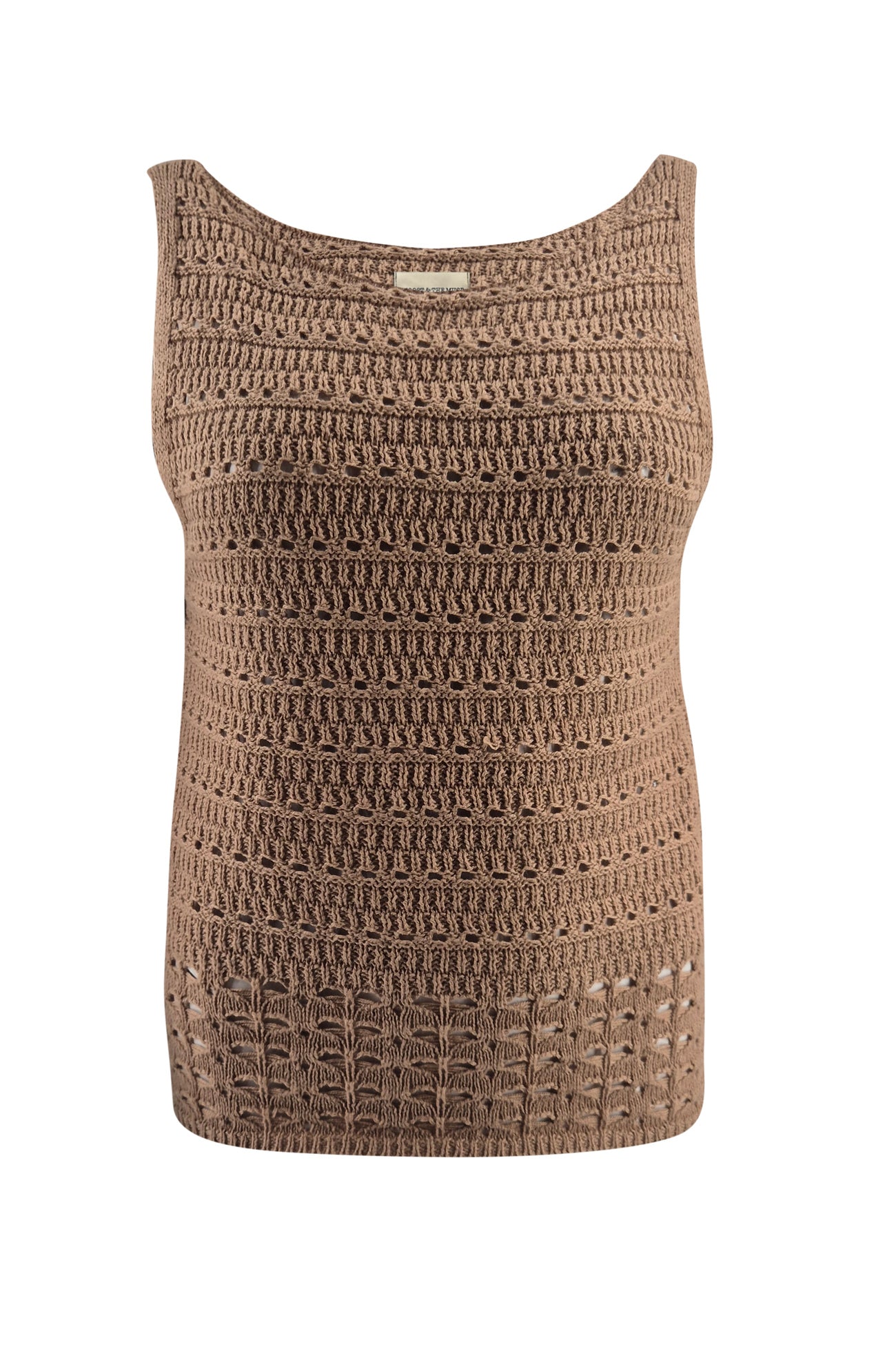 Ibizamode MOOST Emily Ajour Top Camel ajour knit boho chic festival outfit