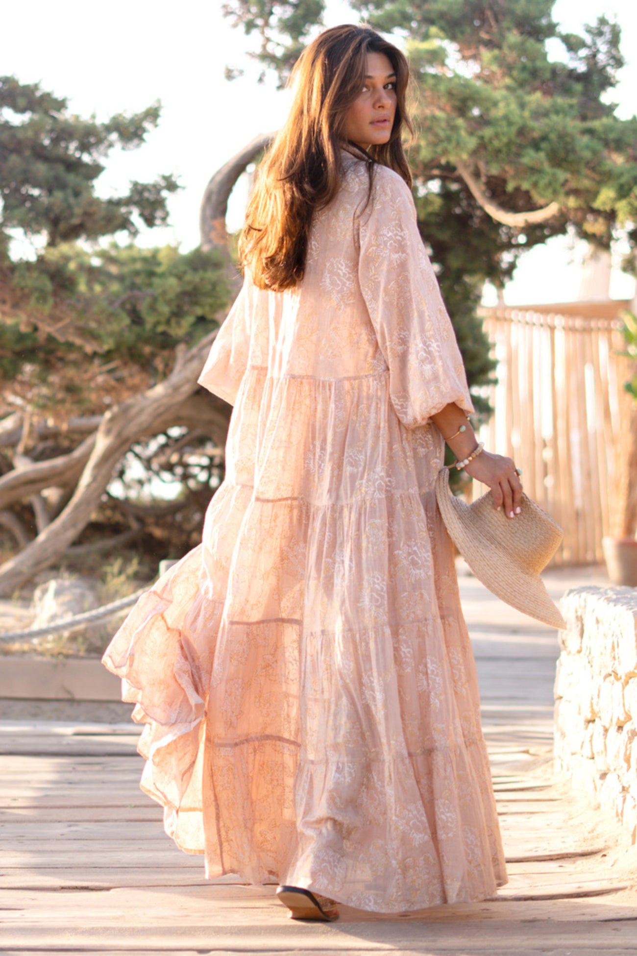 Ibzmode Dress Livana Lumira Old Pink bohemian summer dress
