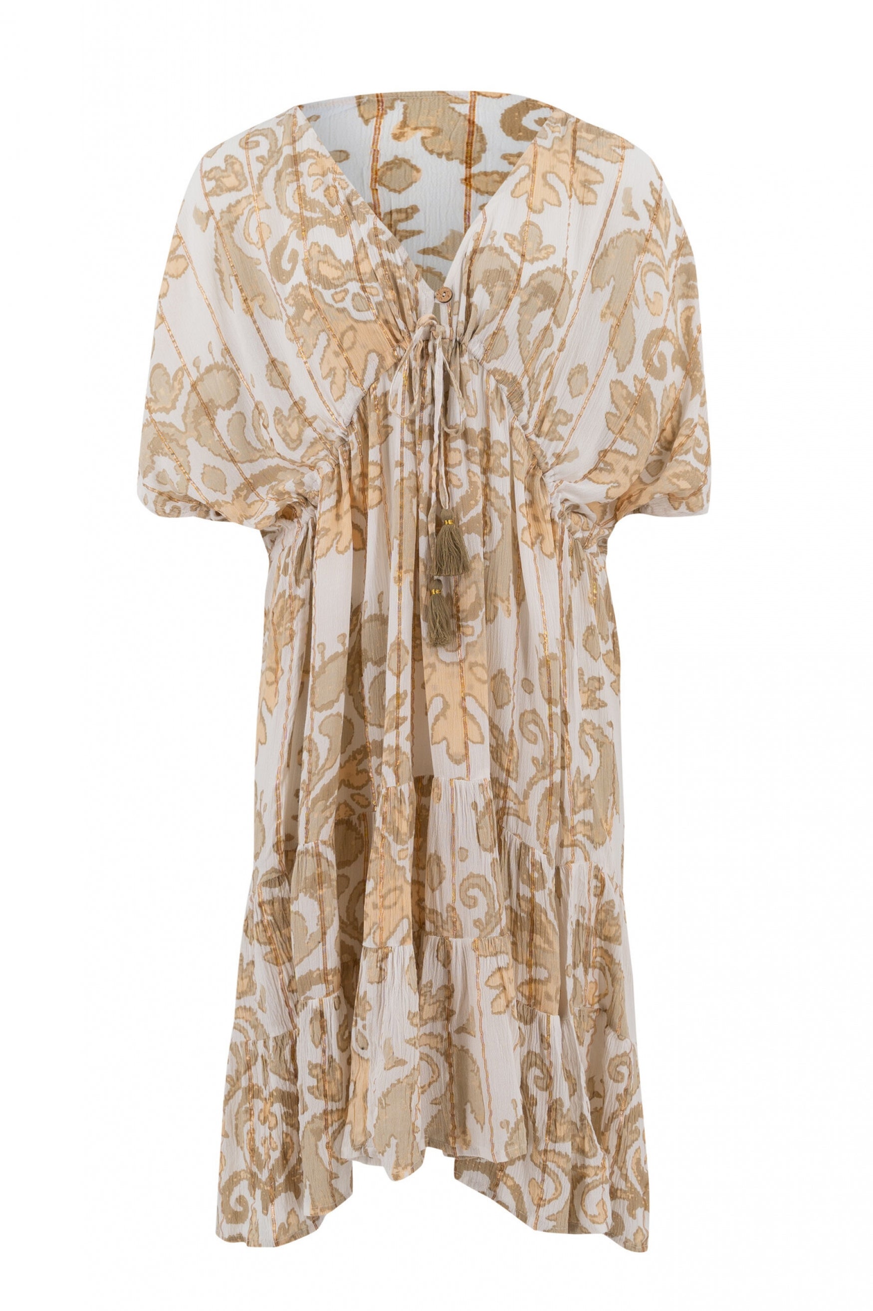 Bohemian jurk in ivory van ibzmode, Brands of Ibiza