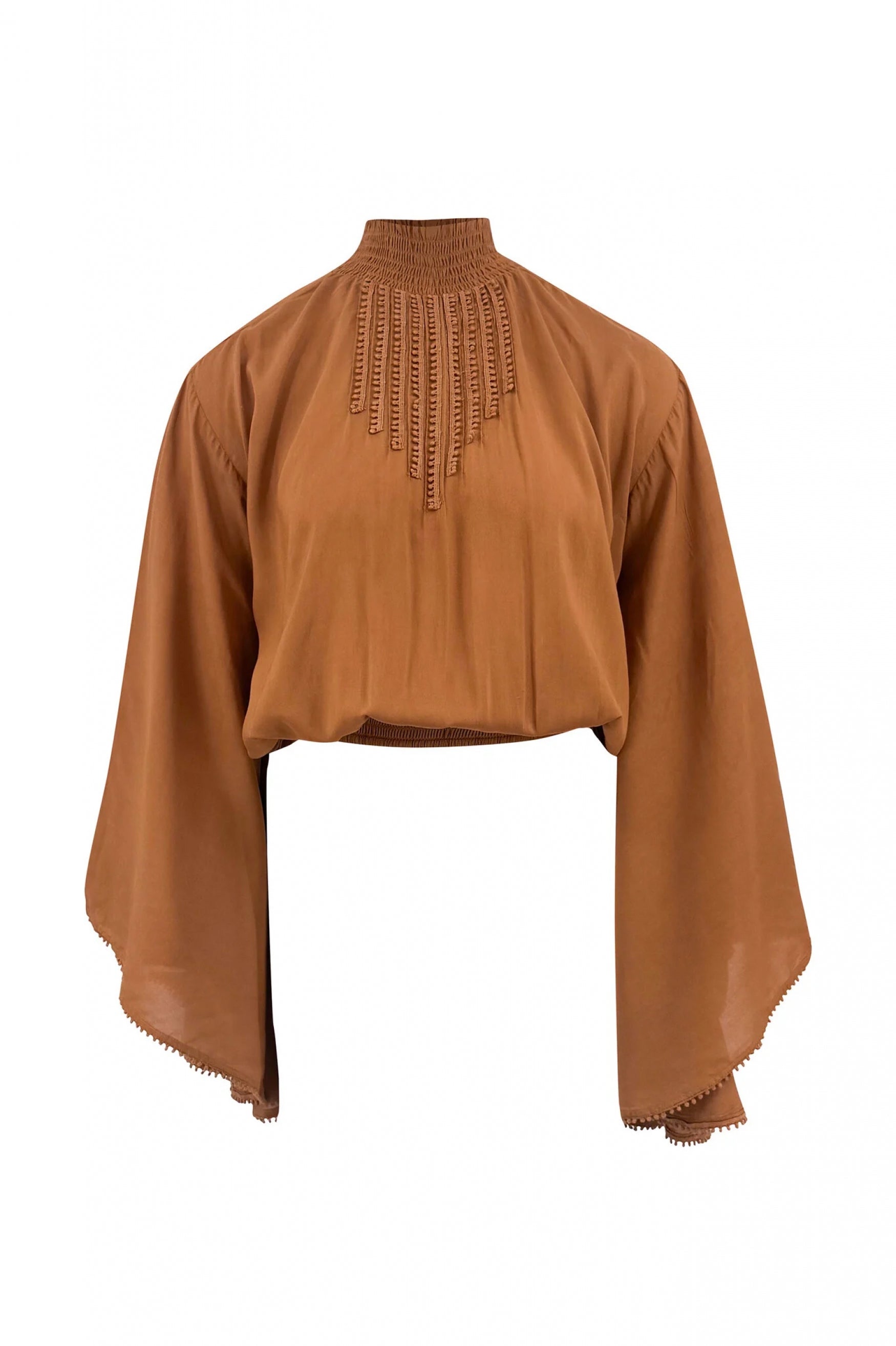 Bohemian top in brick van ibzmode, Brands of Ibiza