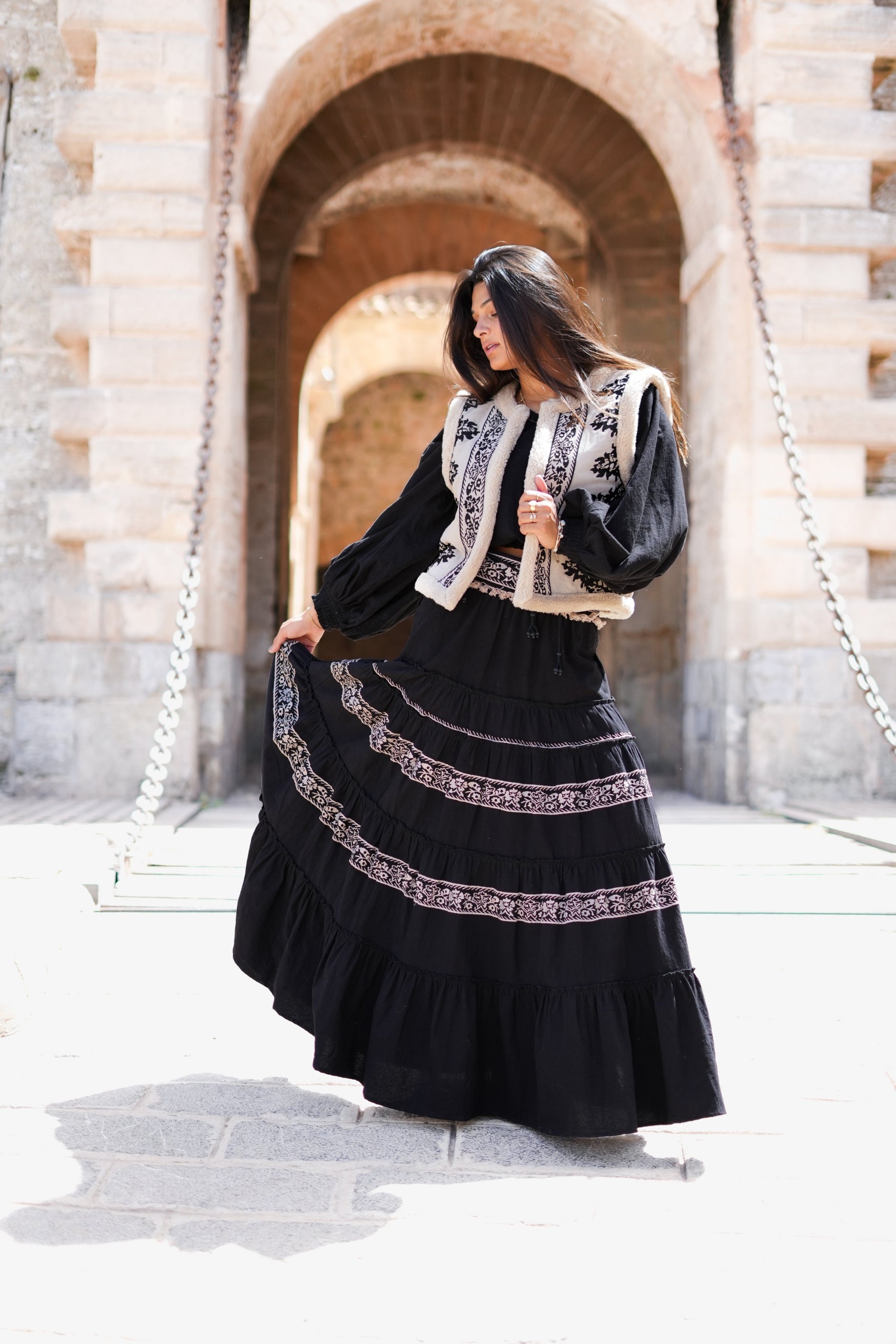 Bohemian item in light taupe van ibzmode, Brands of Ibiza