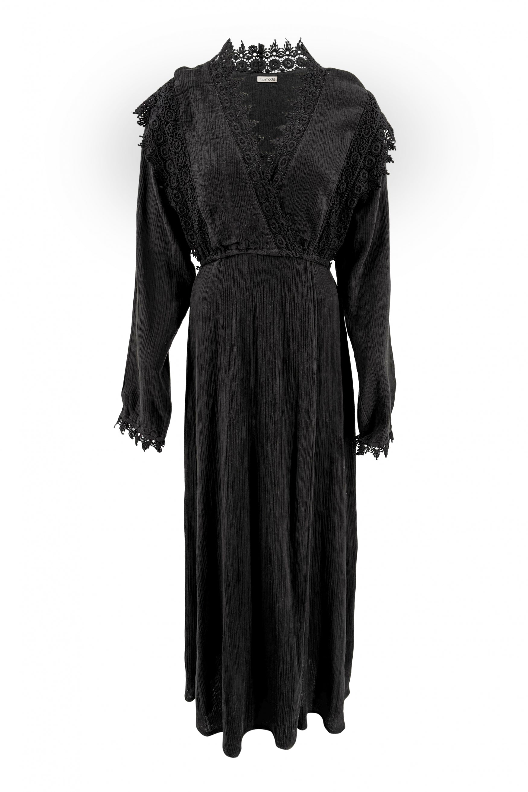 Bohemian jurk in black van ibzmode, Brands of Ibiza