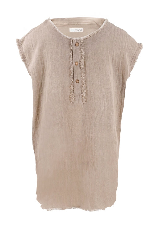 Bohemian top in sand van ibzmode, Brands of Ibiza