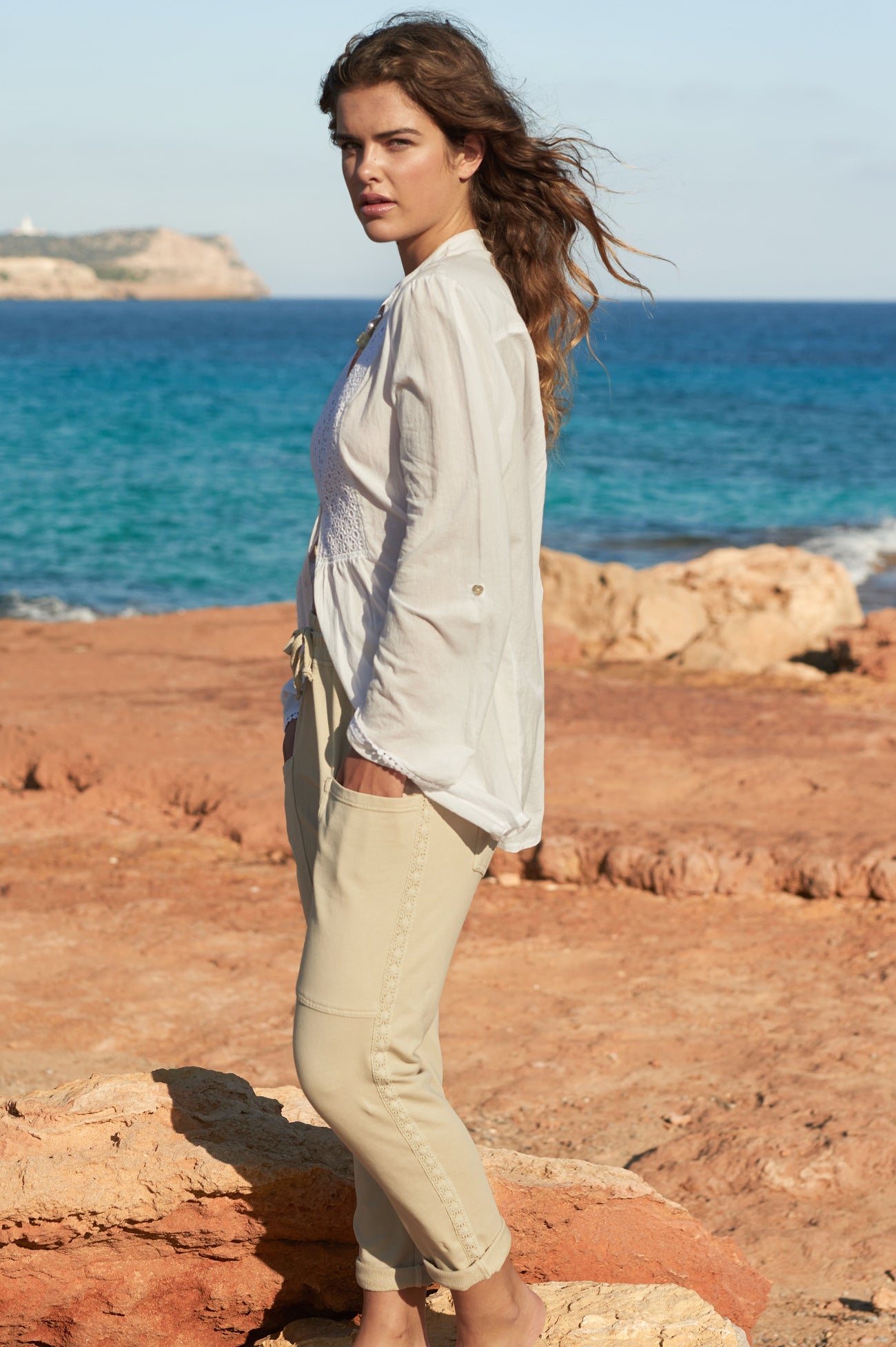 Bohemian item in khaki van Isla Ibiza, Brands of Ibiza
