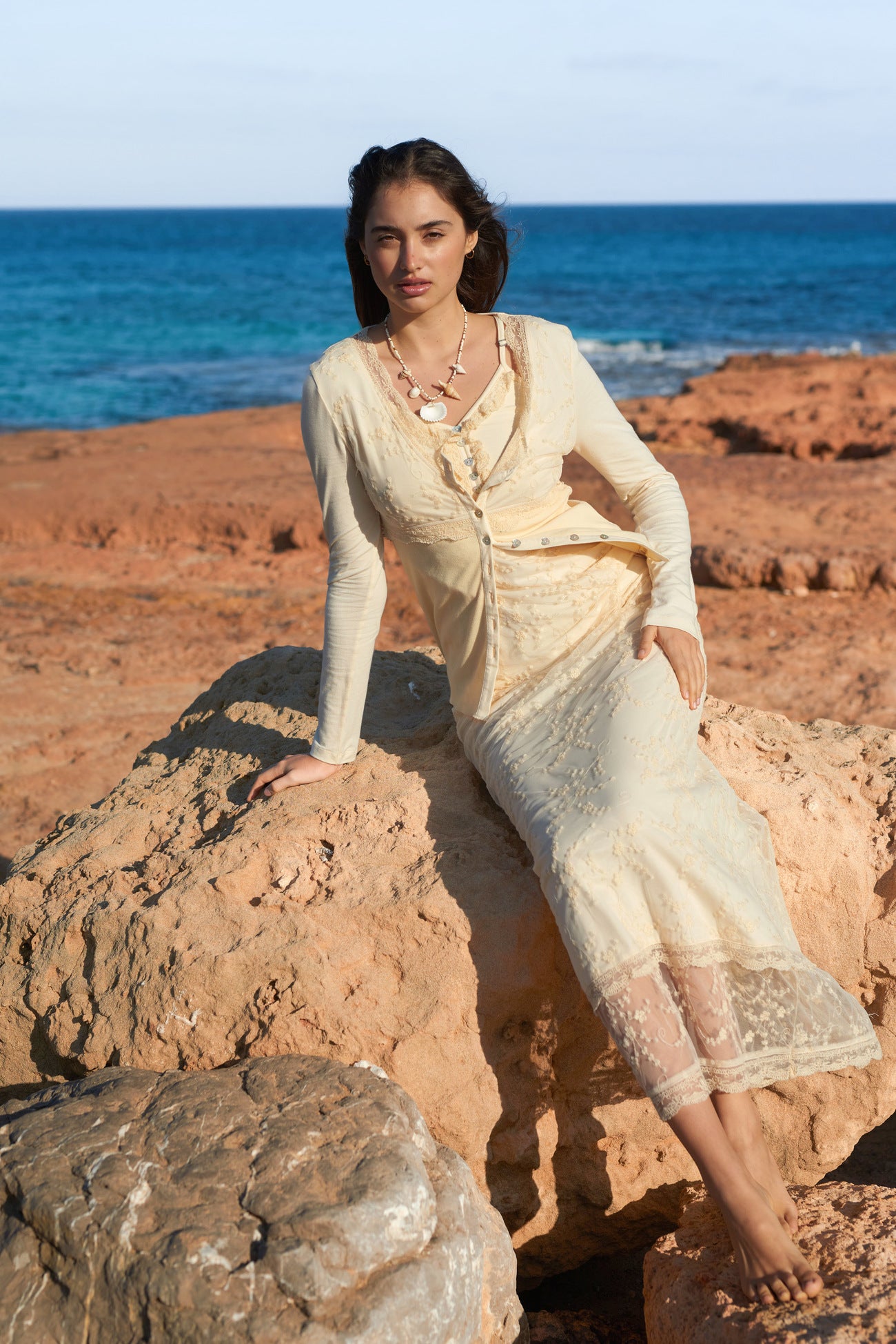 Bohemian item in cream van Isla Ibiza, Brands of Ibiza