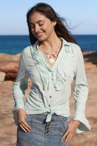 Bohemian blouse in sea van Isla Ibiza, Brands of Ibiza