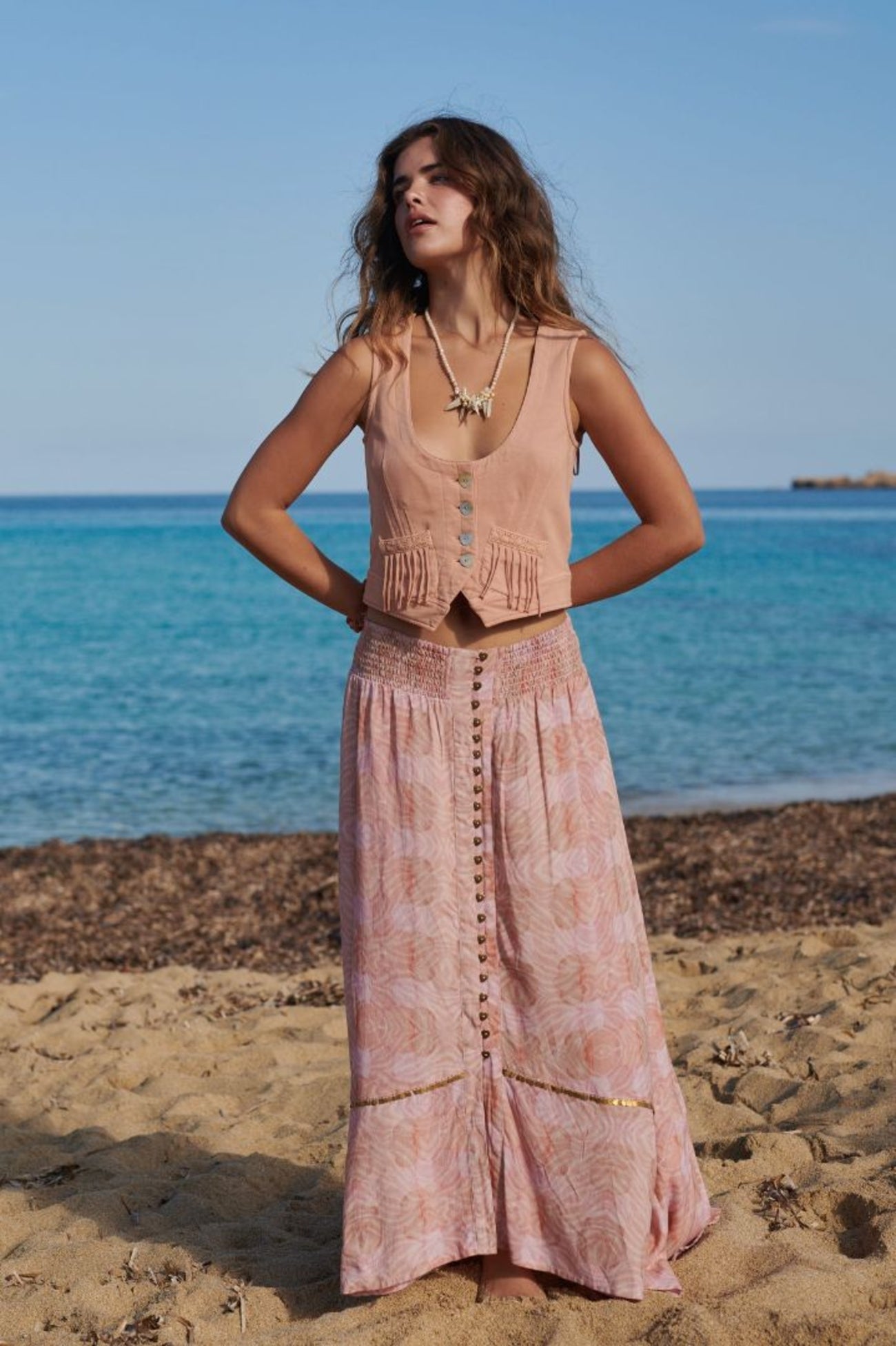 Bohemian print skirt by Isla Ibiza, Brands of Ibiza