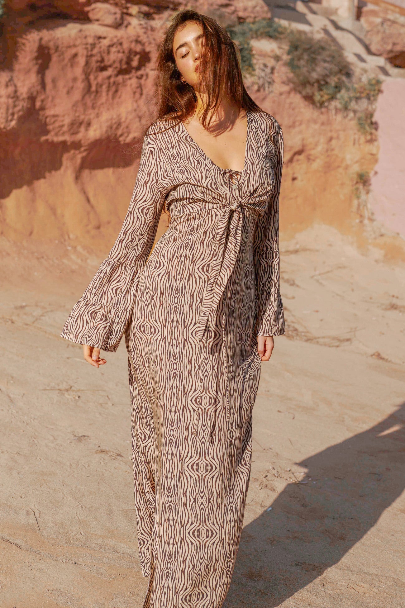 Bohemian blouse in print van Isla Ibiza, Brands of Ibiza