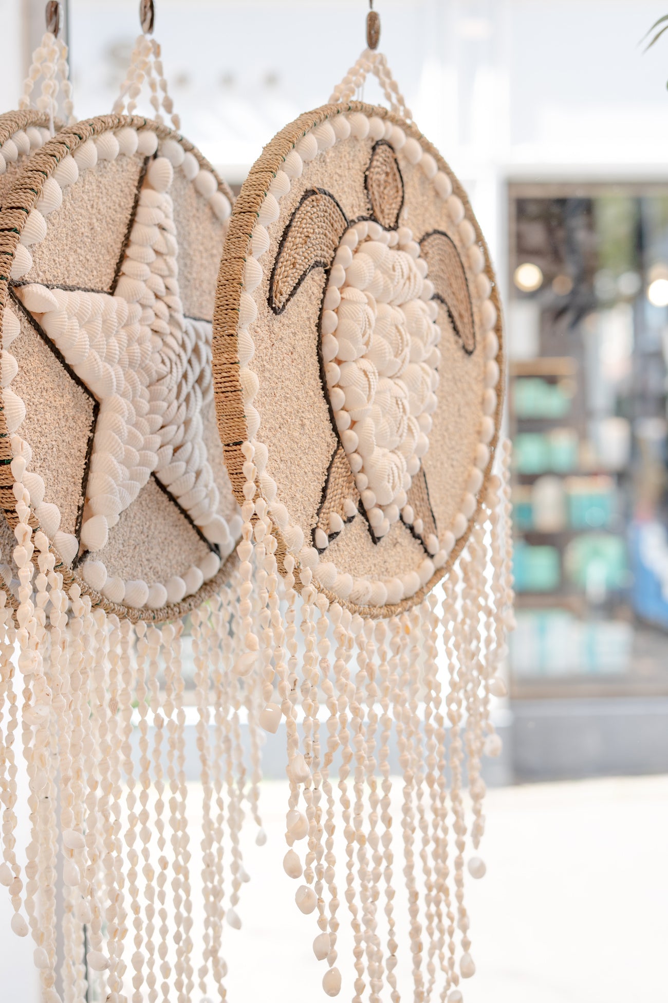 Ibzhome Ibiza Star Wall Decor wandhanger met schelpen in bohemian stijl